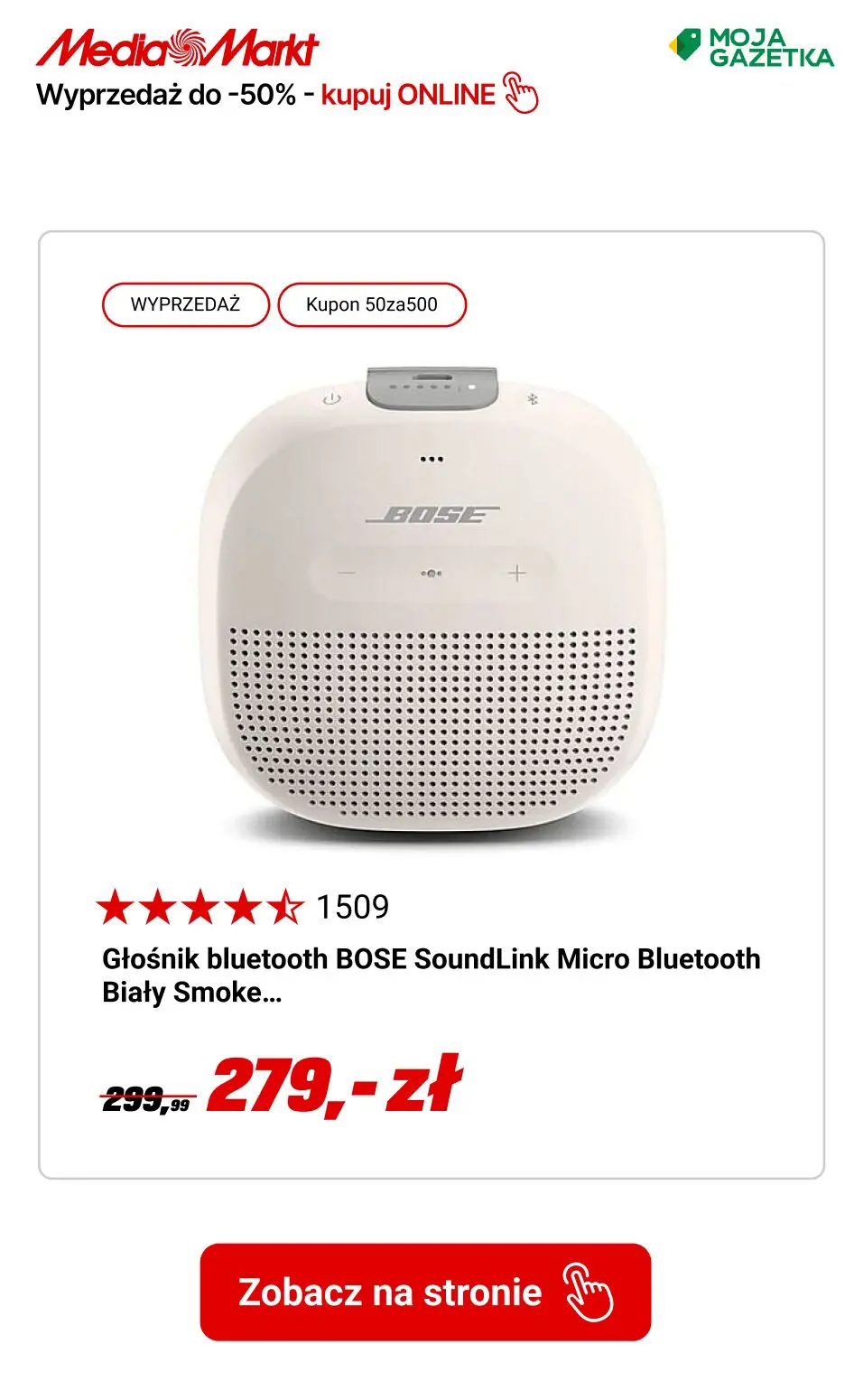 gazetka promocyjna Media Markt Łap najlepsze okazje! WYPRZEDAŻ do -50%! - Strona 15