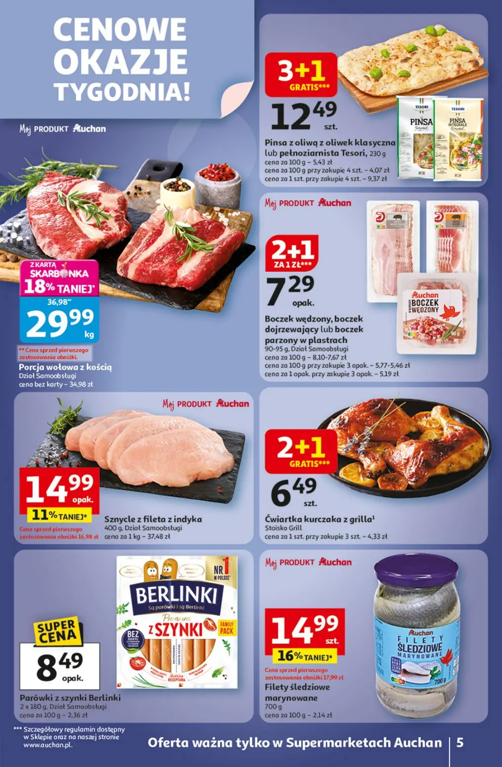 gazetka promocyjna Auchan Supermarket Wielkie przeboje cenowe - Strona 5