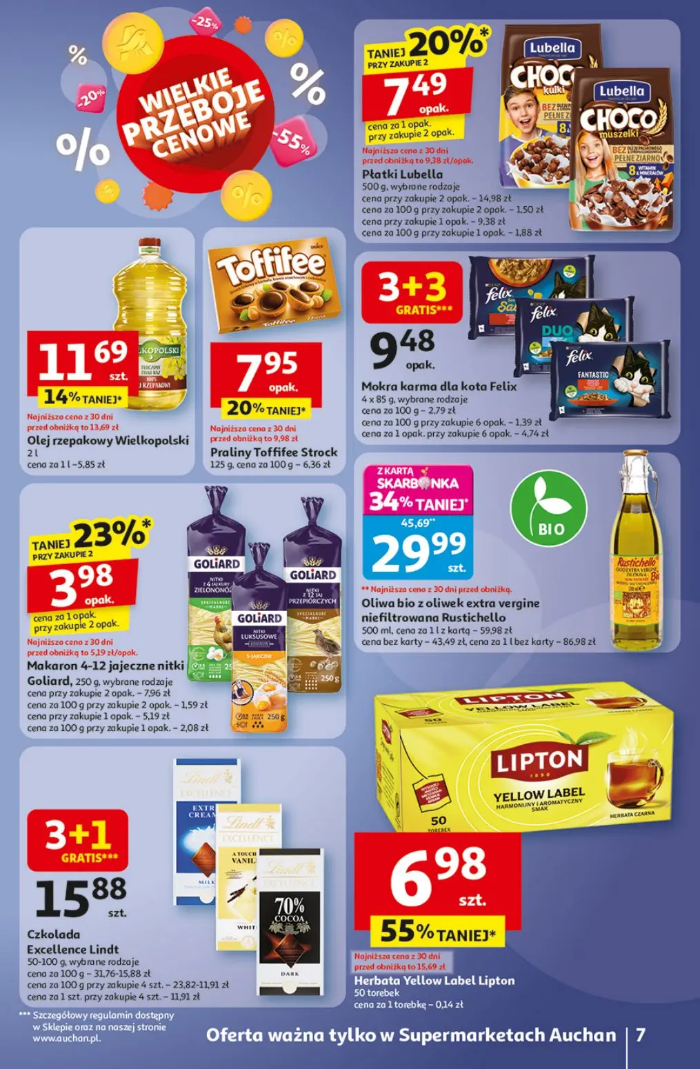 gazetka promocyjna Auchan Supermarket Wielkie przeboje cenowe - Strona 7