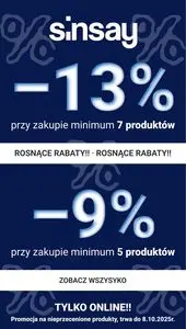 Gazetka promocyjna Sinsay, ważna od 2025-10-06 do 2025-10-08.