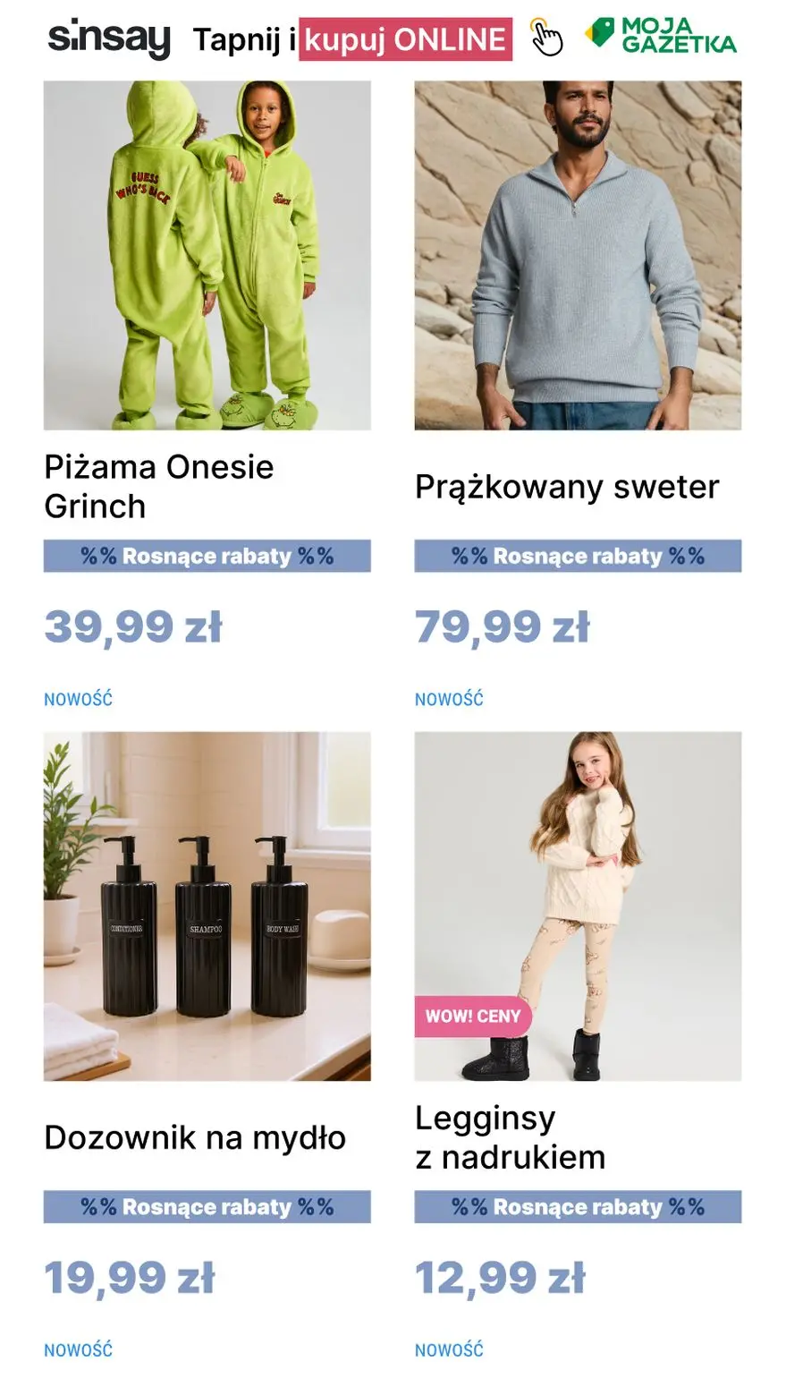 gazetka promocyjna Sinsay %% Rosnące rabaty %% - Strona 3