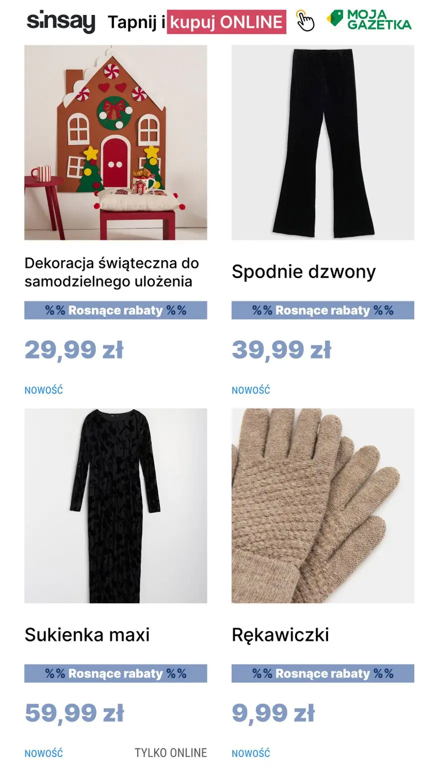 gazetka promocyjna Sinsay %% Rosnące rabaty %% - Strona 4