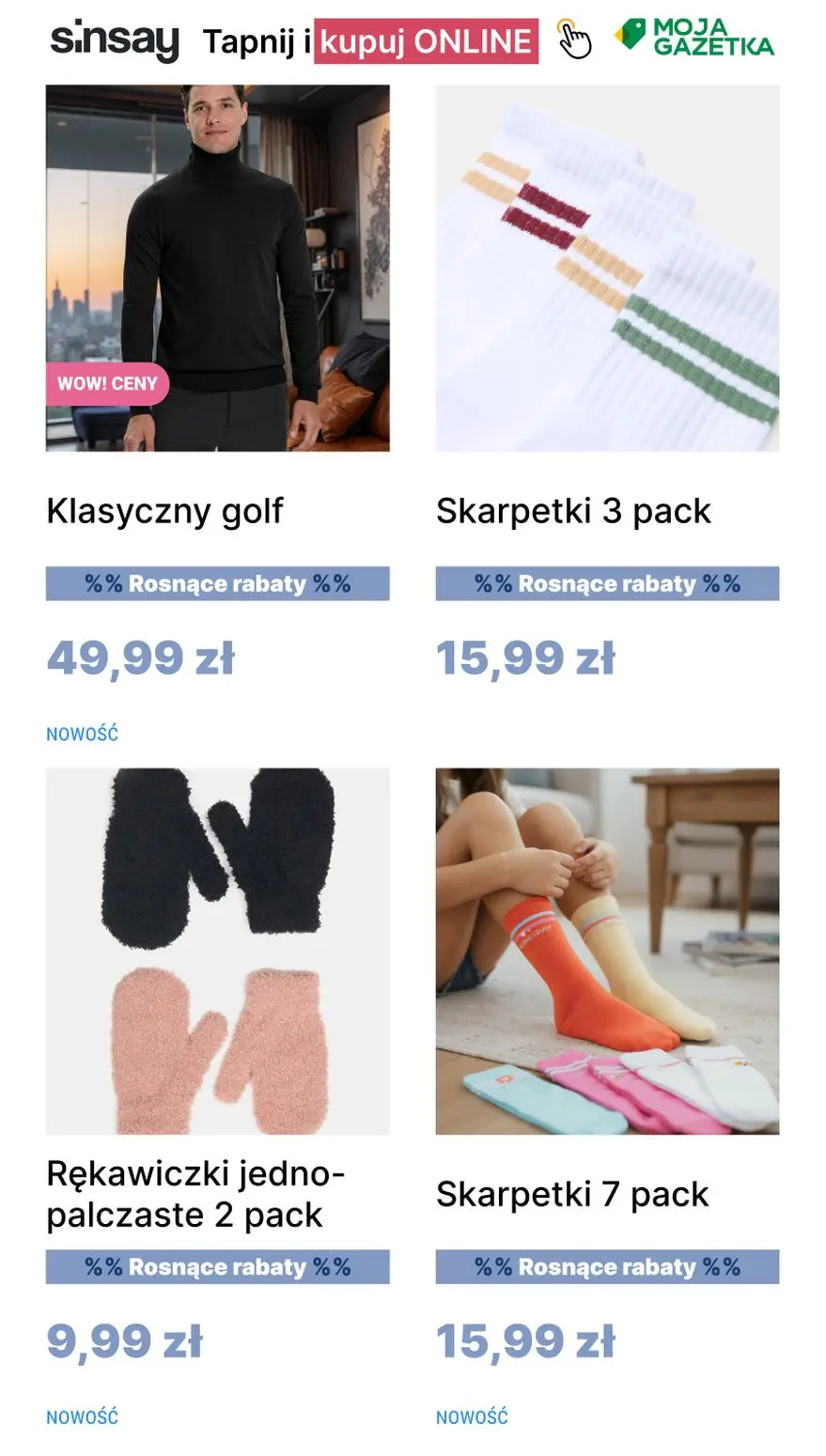 gazetka promocyjna Sinsay %% Rosnące rabaty %% - Strona 9