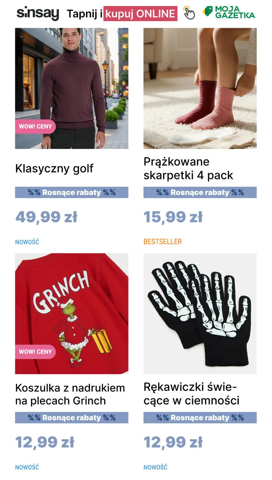 gazetka promocyjna Sinsay %% Rosnące rabaty %% - Strona 11
