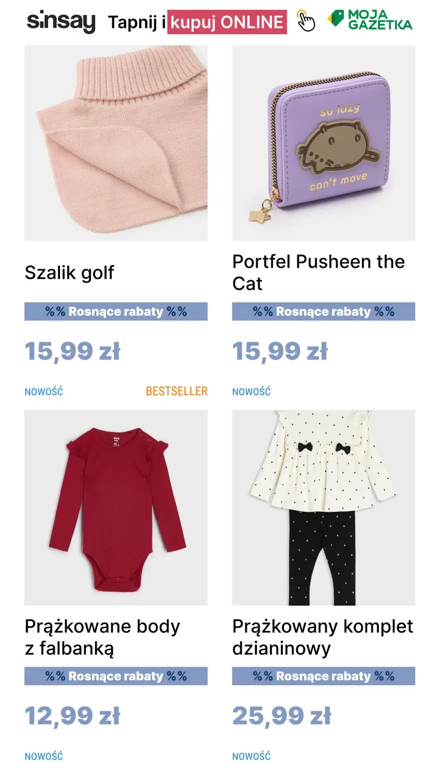 gazetka promocyjna Sinsay %% Rosnące rabaty %% - Strona 12