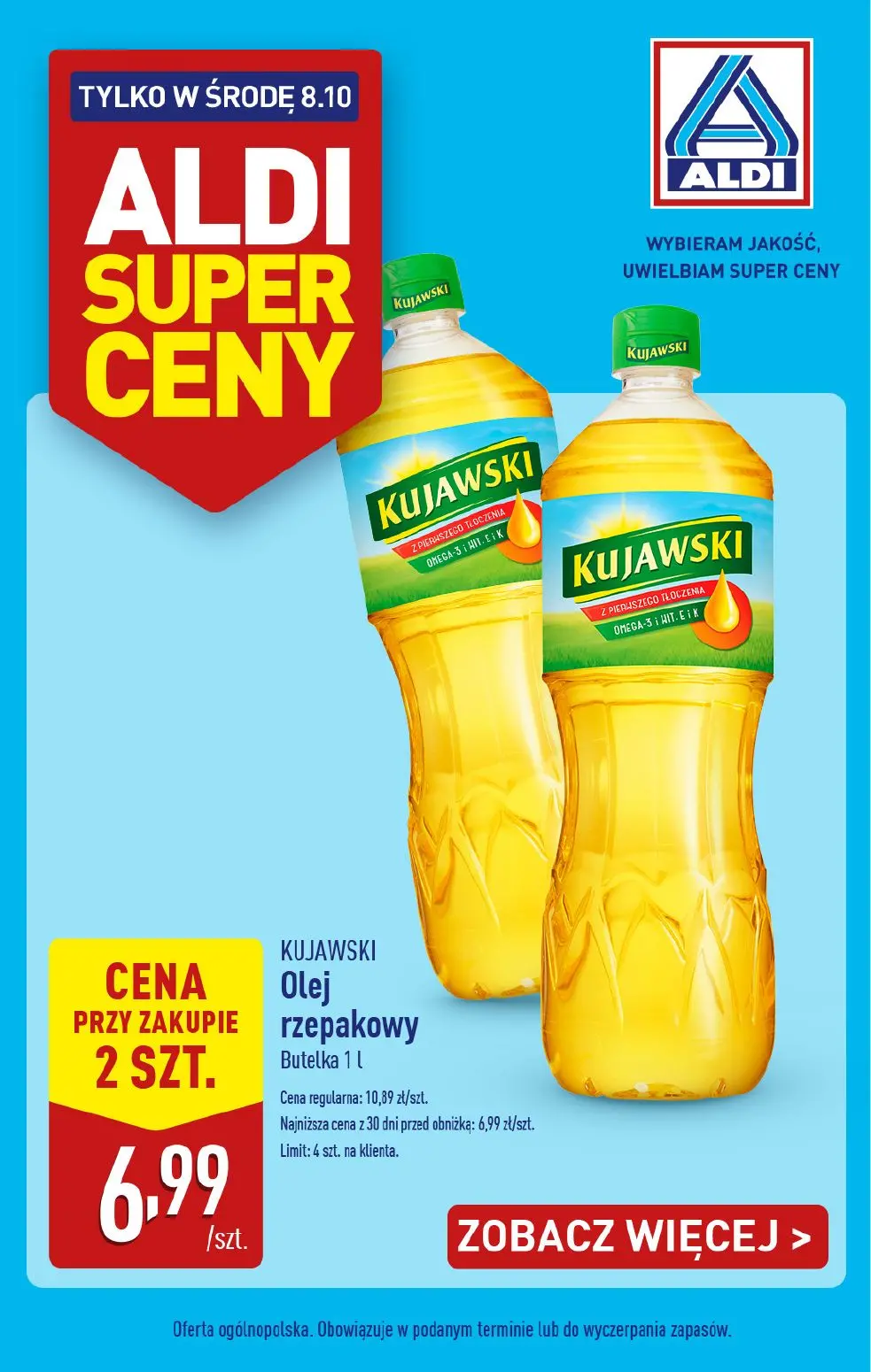 gazetka promocyjna ALDI Tylko w ŚRODĘ - Strona 1