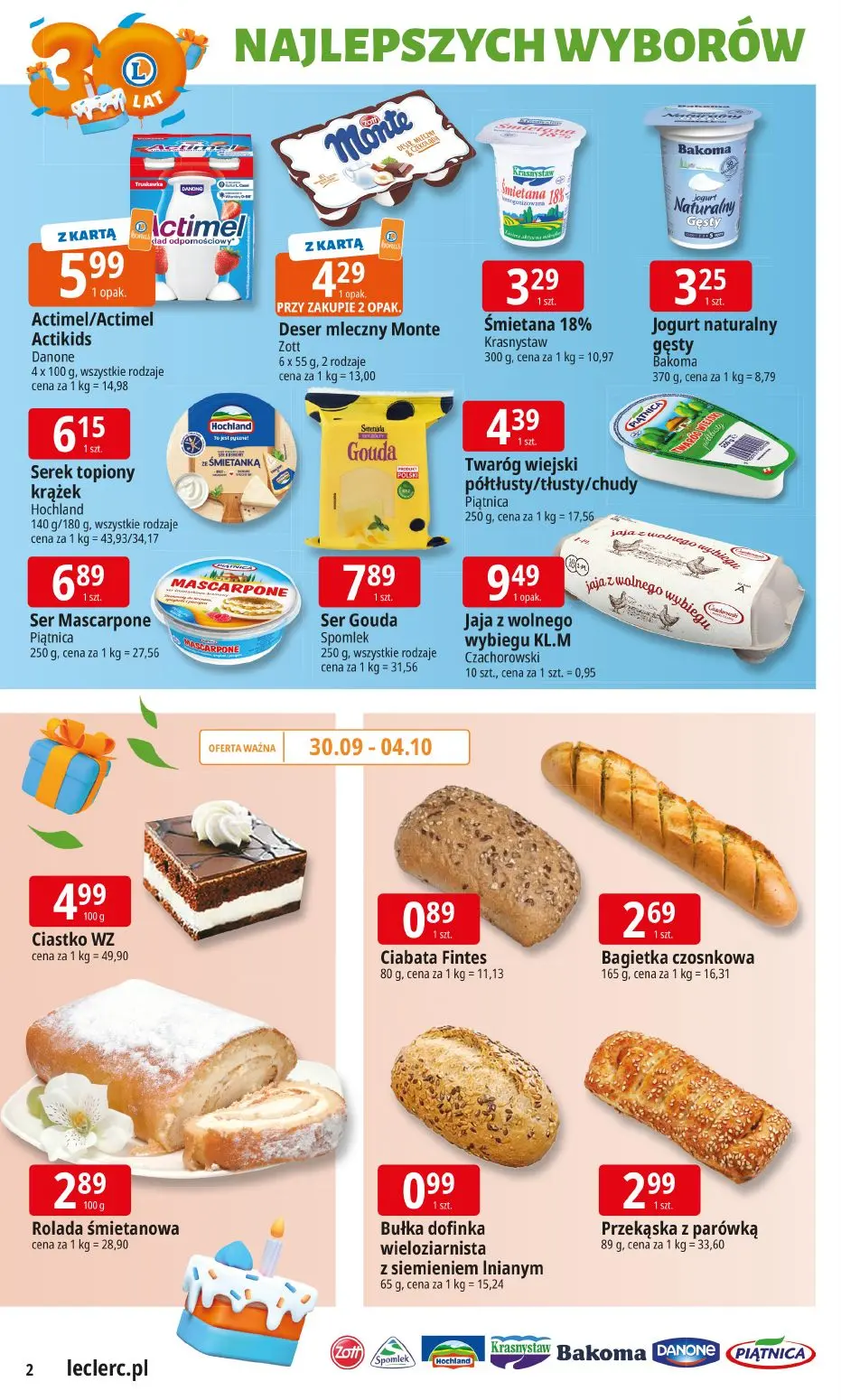 gazetka promocyjna E.Leclerc 30 lat najlepszych wyborów - Strona 2