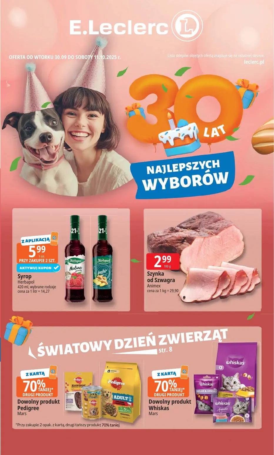 gazetka promocyjna E.Leclerc 30 lat najlepszych wyborów - oferta rozszerzona - Strona 1