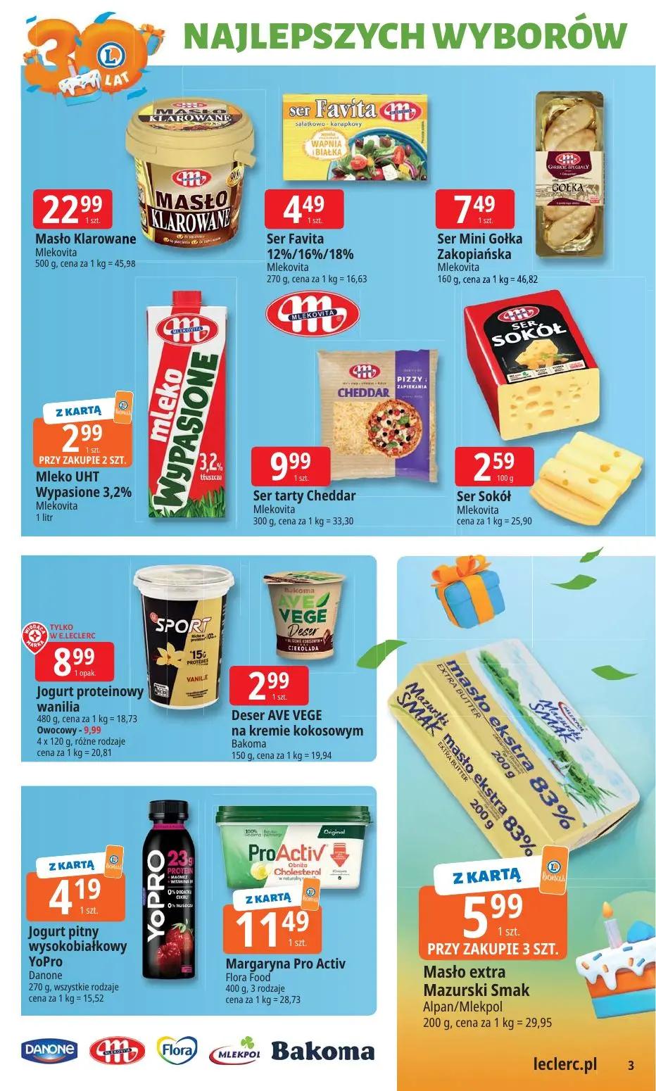 gazetka promocyjna E.Leclerc 30 lat najlepszych wyborów - oferta rozszerzona - Strona 3
