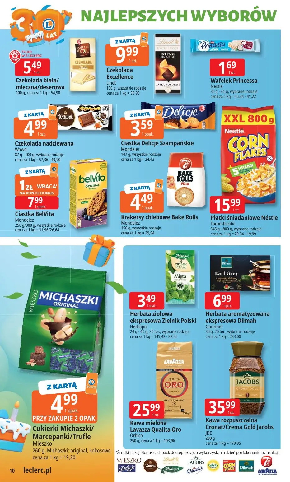 gazetka promocyjna E.Leclerc 30 lat najlepszych wyborów - oferta rozszerzona - Strona 10