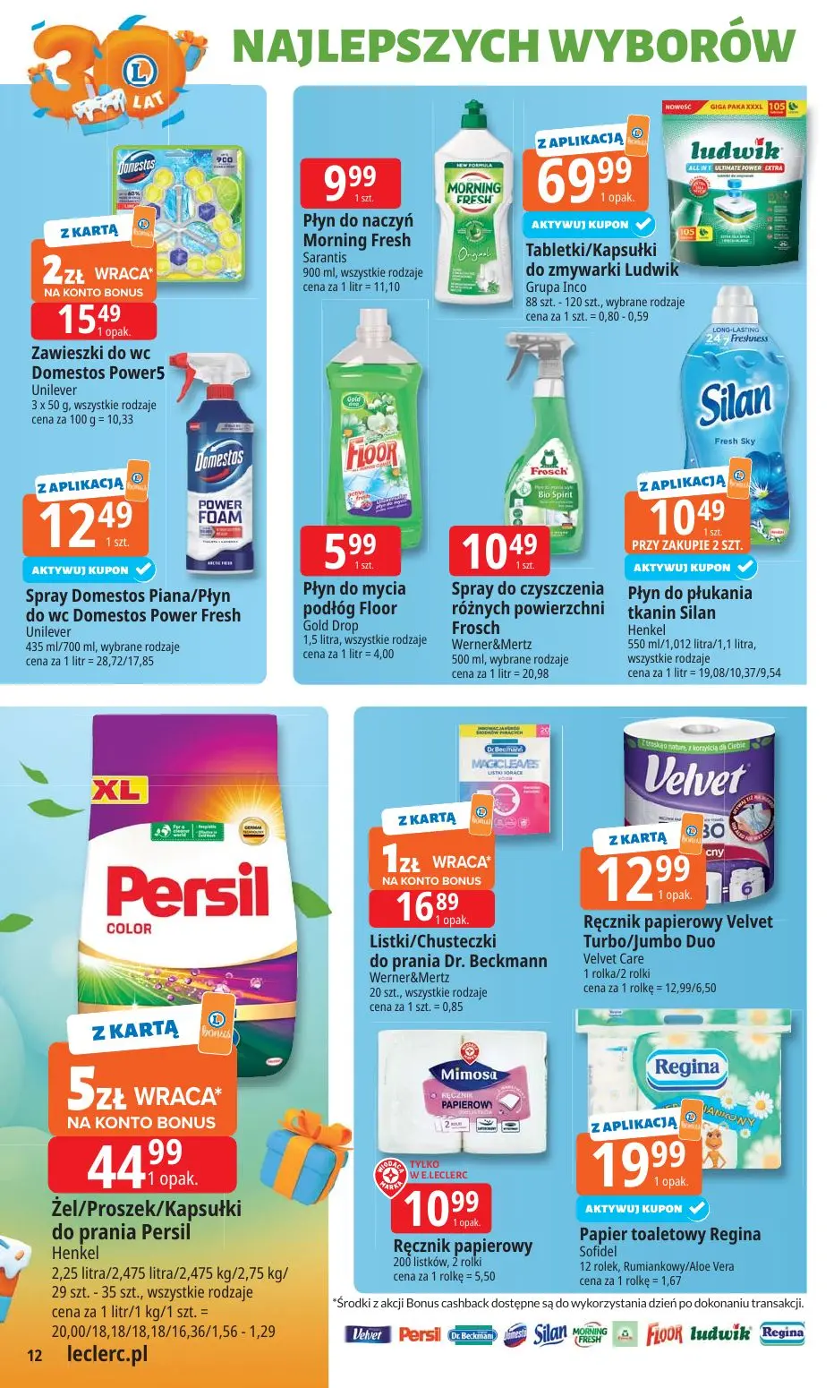 gazetka promocyjna E.Leclerc 30 lat najlepszych wyborów - oferta rozszerzona - Strona 12