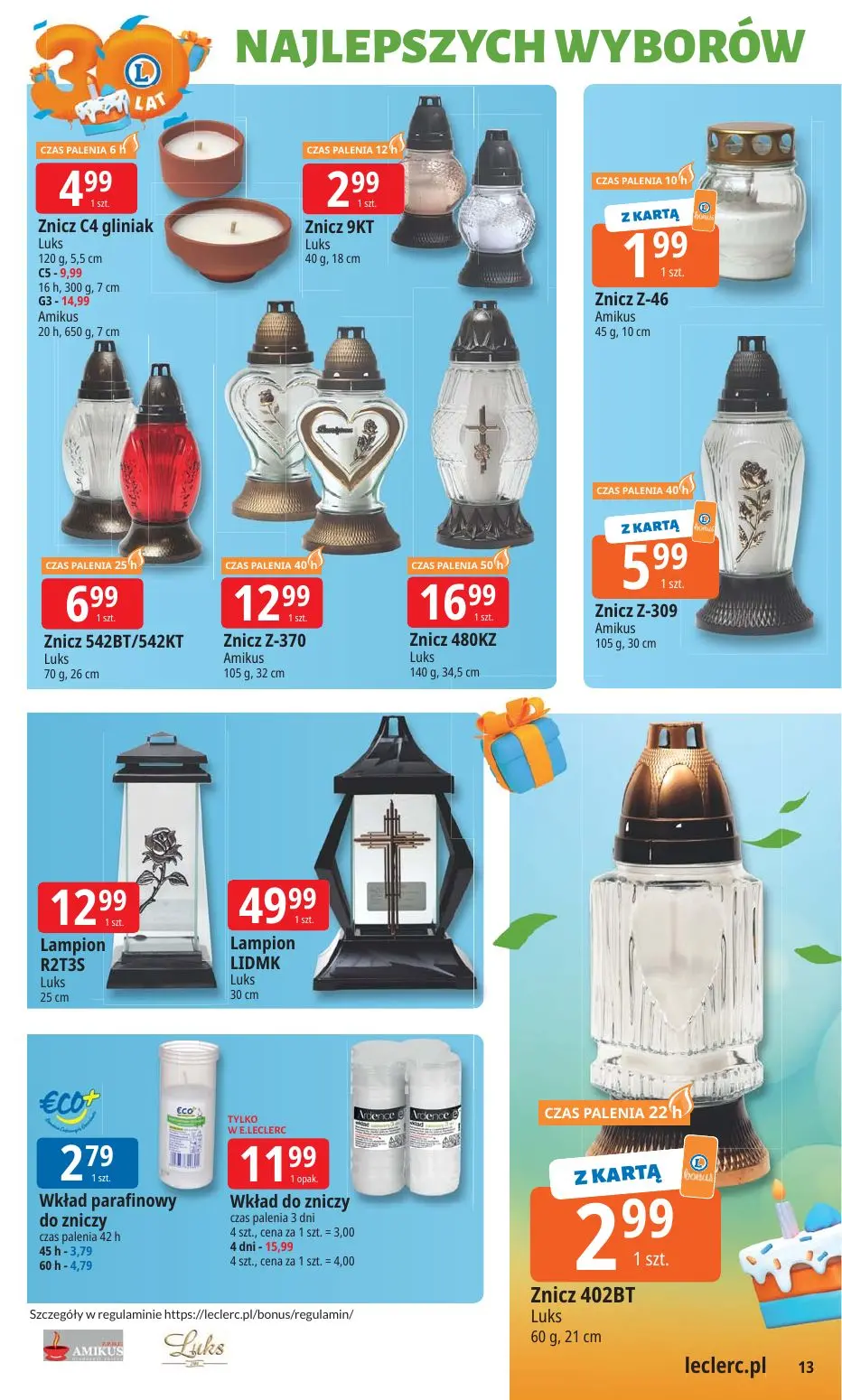gazetka promocyjna E.Leclerc 30 lat najlepszych wyborów - oferta rozszerzona - Strona 13