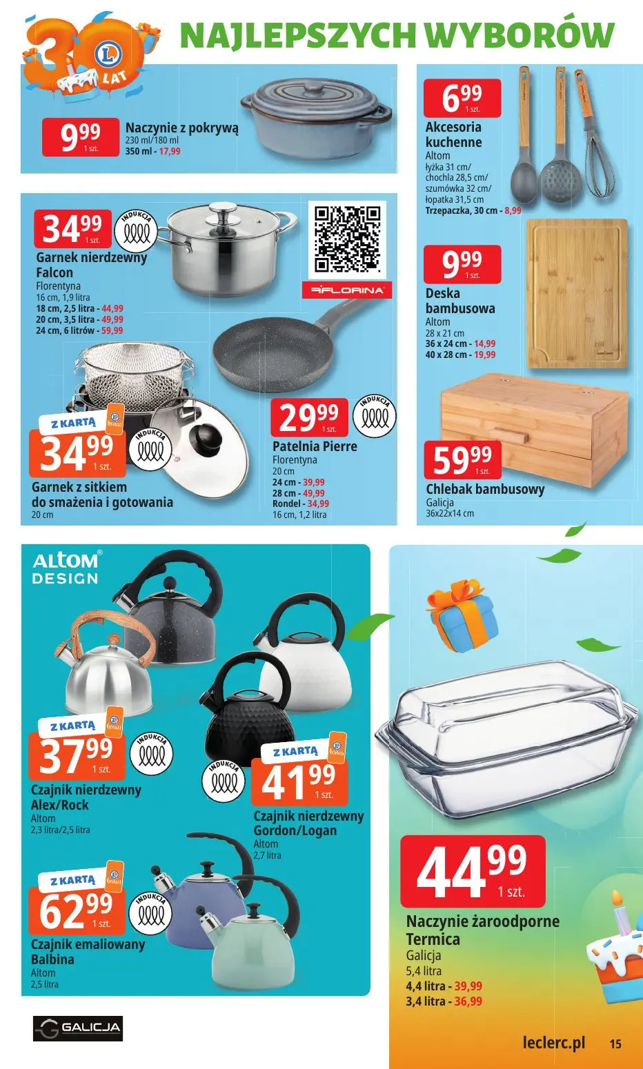 gazetka promocyjna E.Leclerc 30 lat najlepszych wyborów - oferta rozszerzona - Strona 15