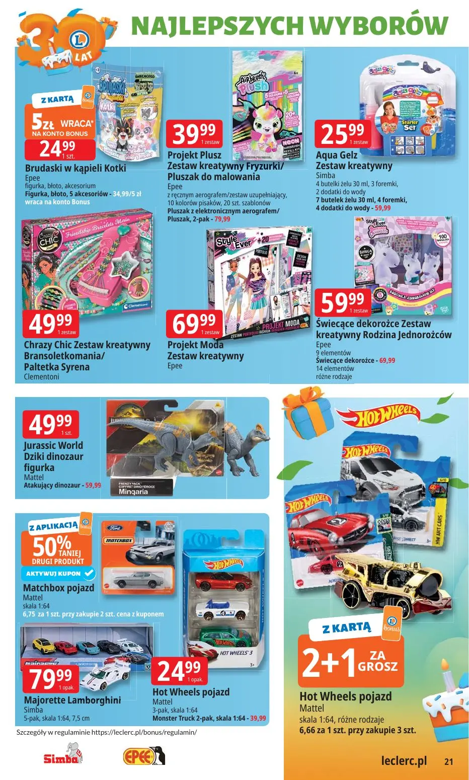 gazetka promocyjna E.Leclerc 30 lat najlepszych wyborów - oferta rozszerzona - Strona 21