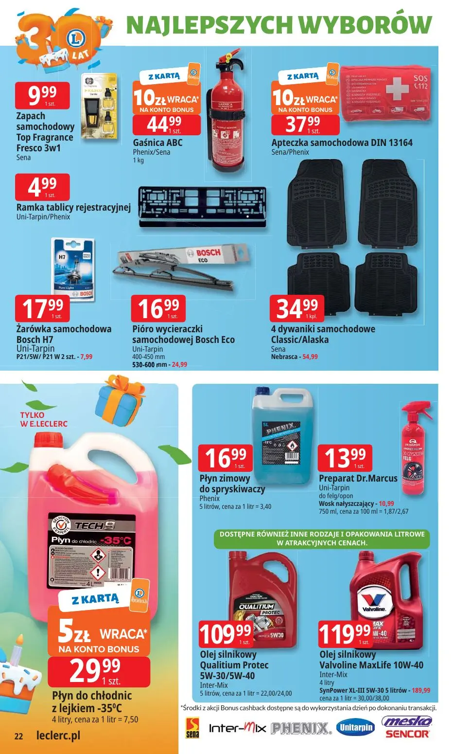 gazetka promocyjna E.Leclerc 30 lat najlepszych wyborów - oferta rozszerzona - Strona 22