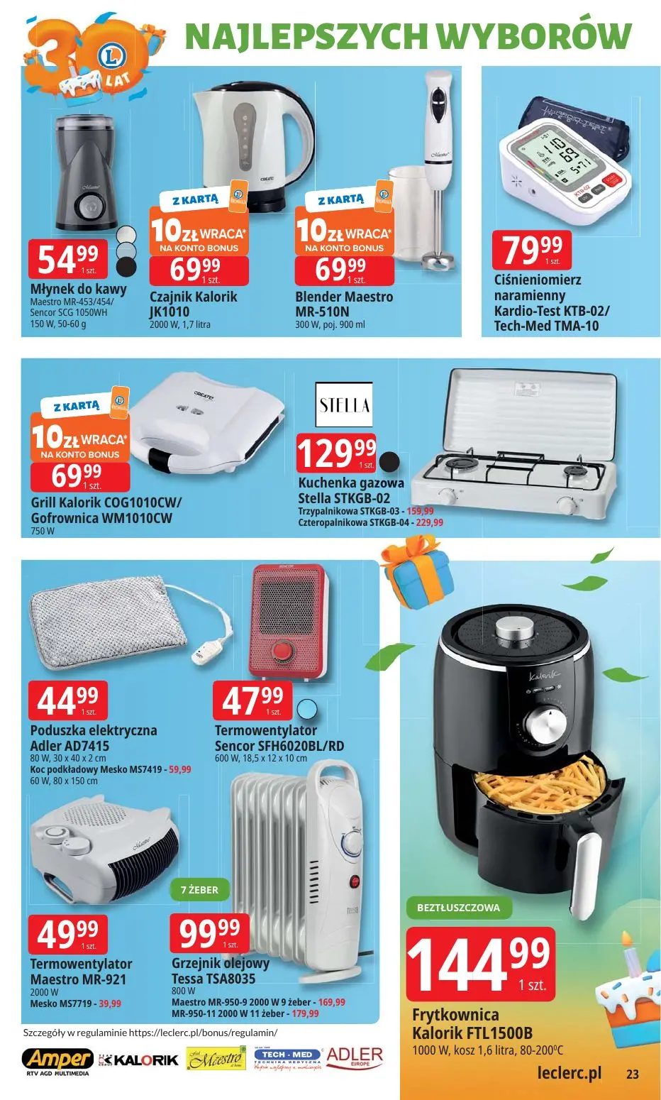 gazetka promocyjna E.Leclerc 30 lat najlepszych wyborów - oferta rozszerzona - Strona 23
