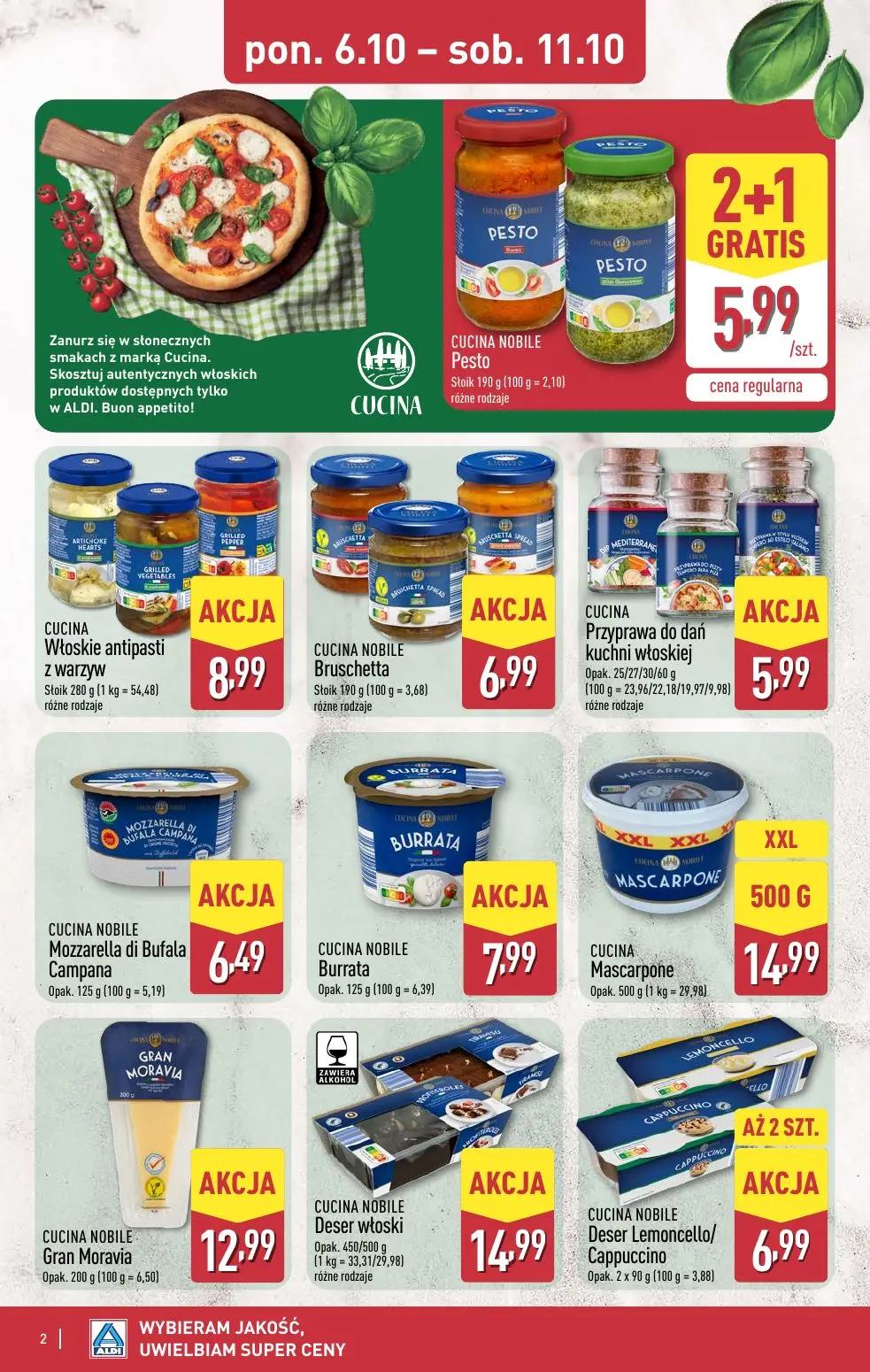 gazetka promocyjna ALDI Tydzień włoski od 6.10 🇮🇹 - Strona 2