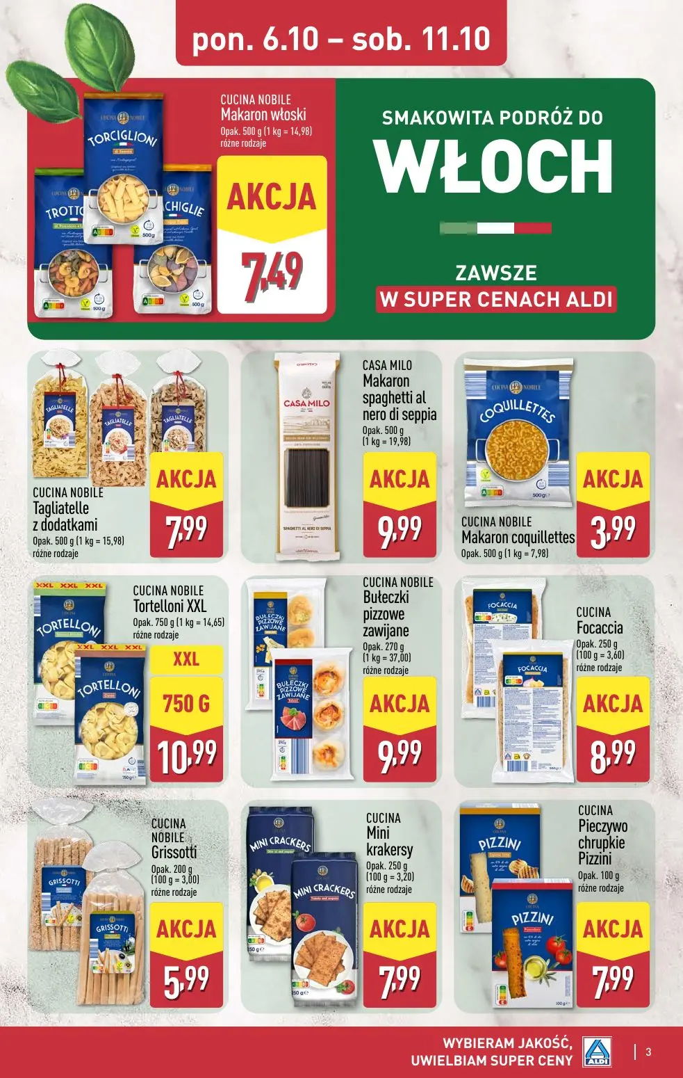 gazetka promocyjna ALDI Tydzień włoski od 6.10 🇮🇹 - Strona 3