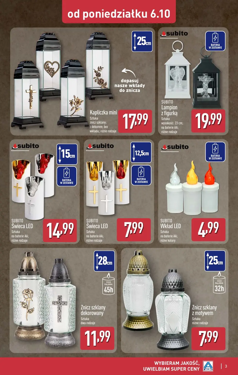gazetka promocyjna ALDI Katalog ZNICZE 🕯️ - Strona 3