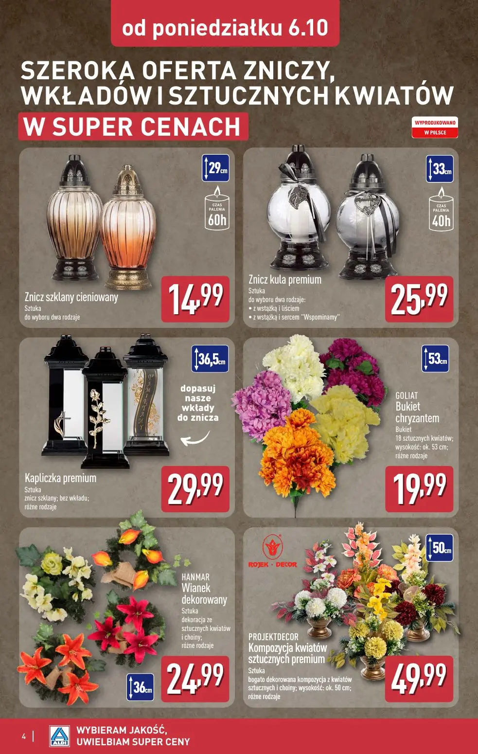 gazetka promocyjna ALDI Katalog ZNICZE 🕯️ - Strona 4