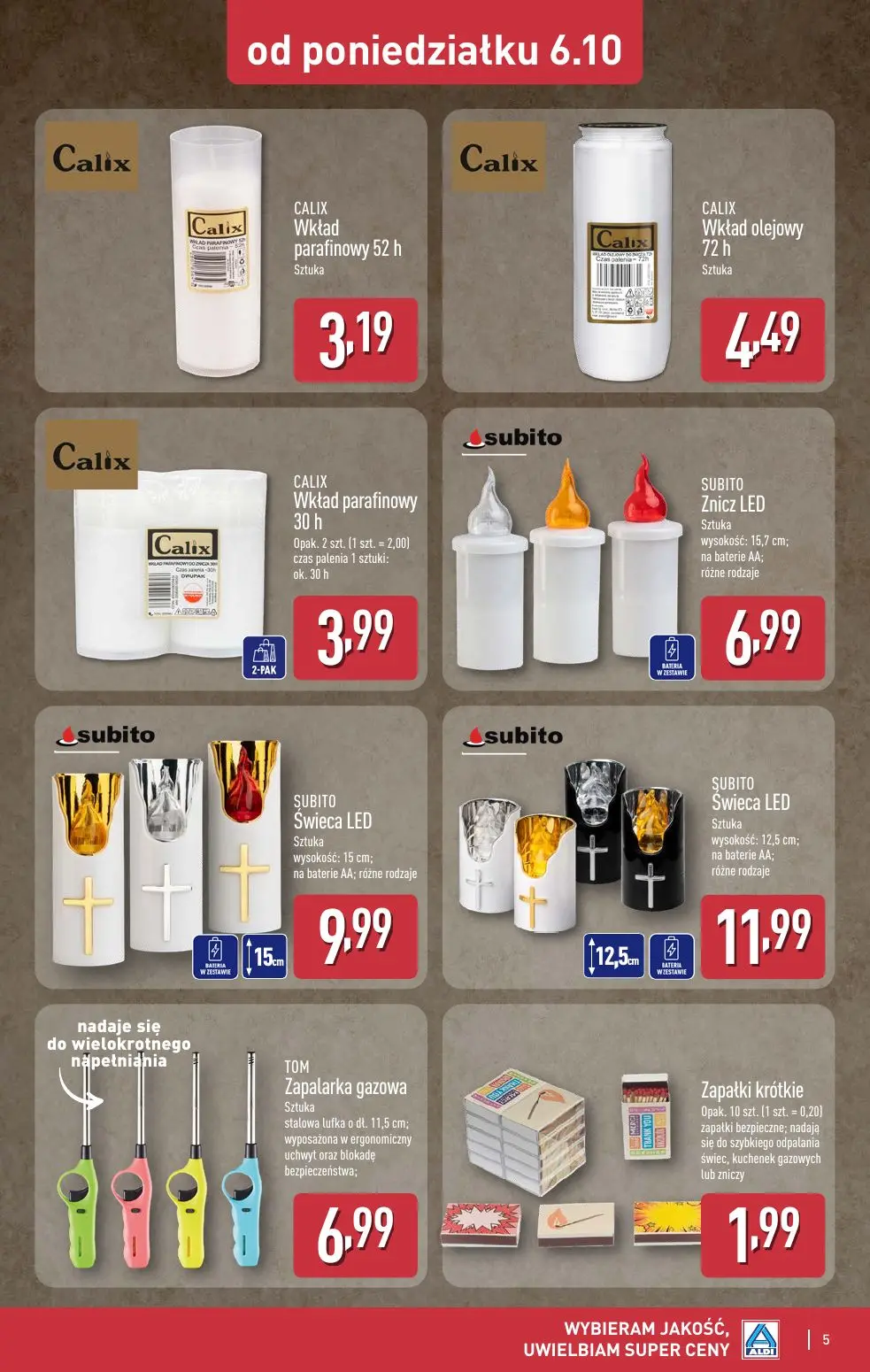 gazetka promocyjna ALDI Katalog ZNICZE 🕯️ - Strona 5