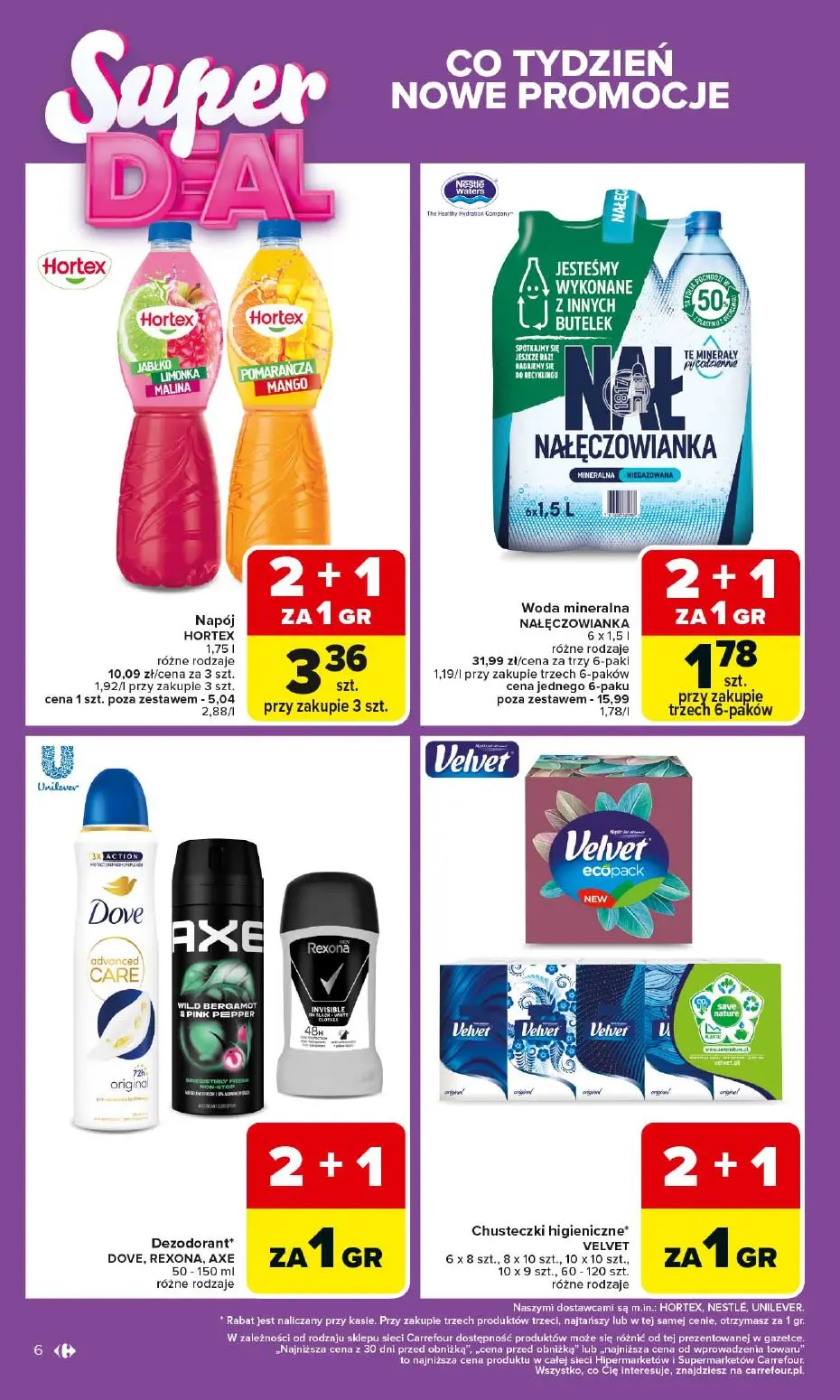 gazetka promocyjna Carrefour 2+1 za grosz! - Strona 6