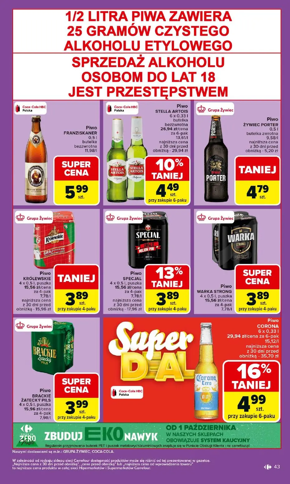gazetka promocyjna Carrefour 2+1 za grosz! - Strona 43