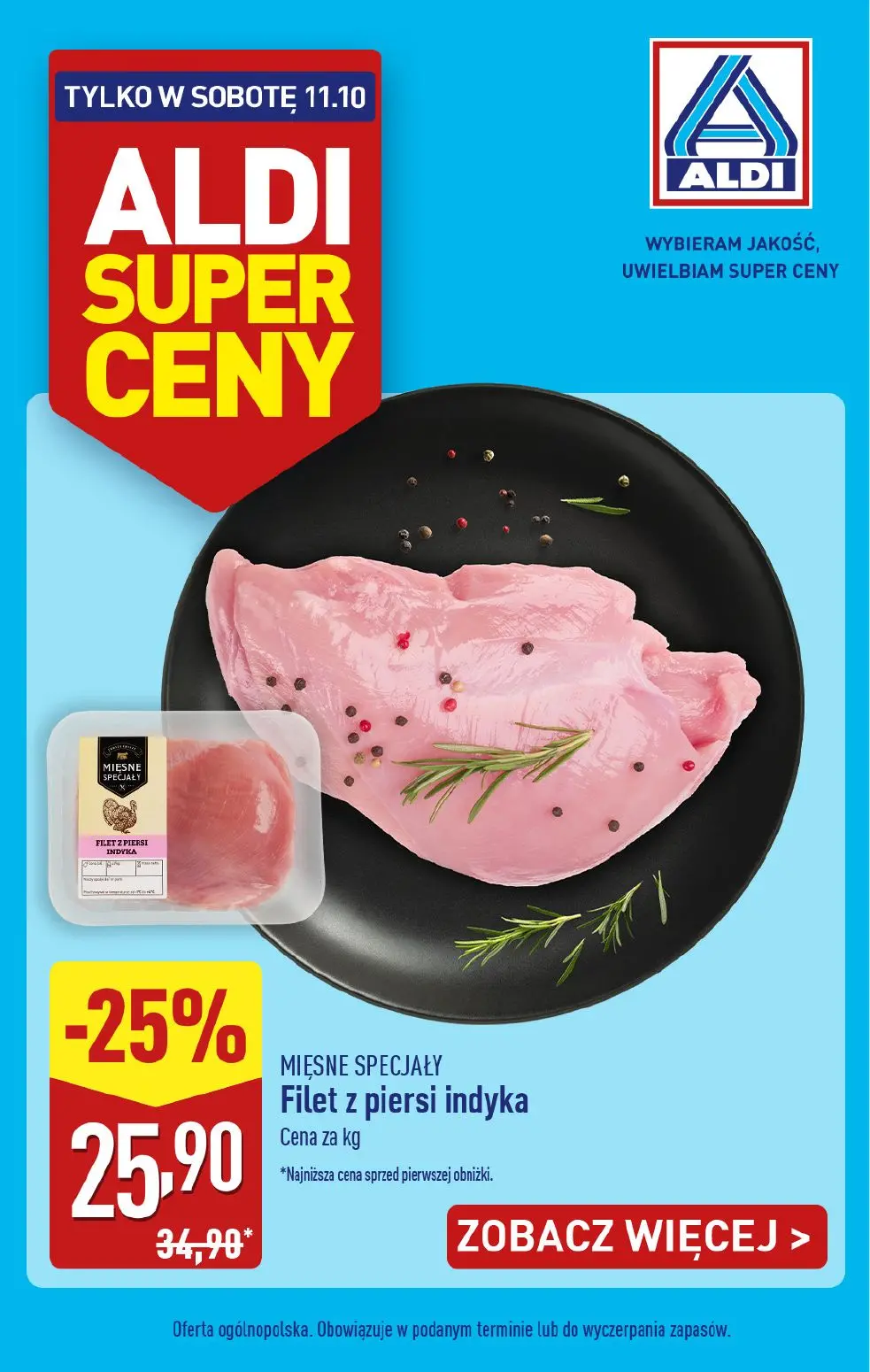 gazetka promocyjna ALDI Tylko w SOBOTĘ - Strona 1