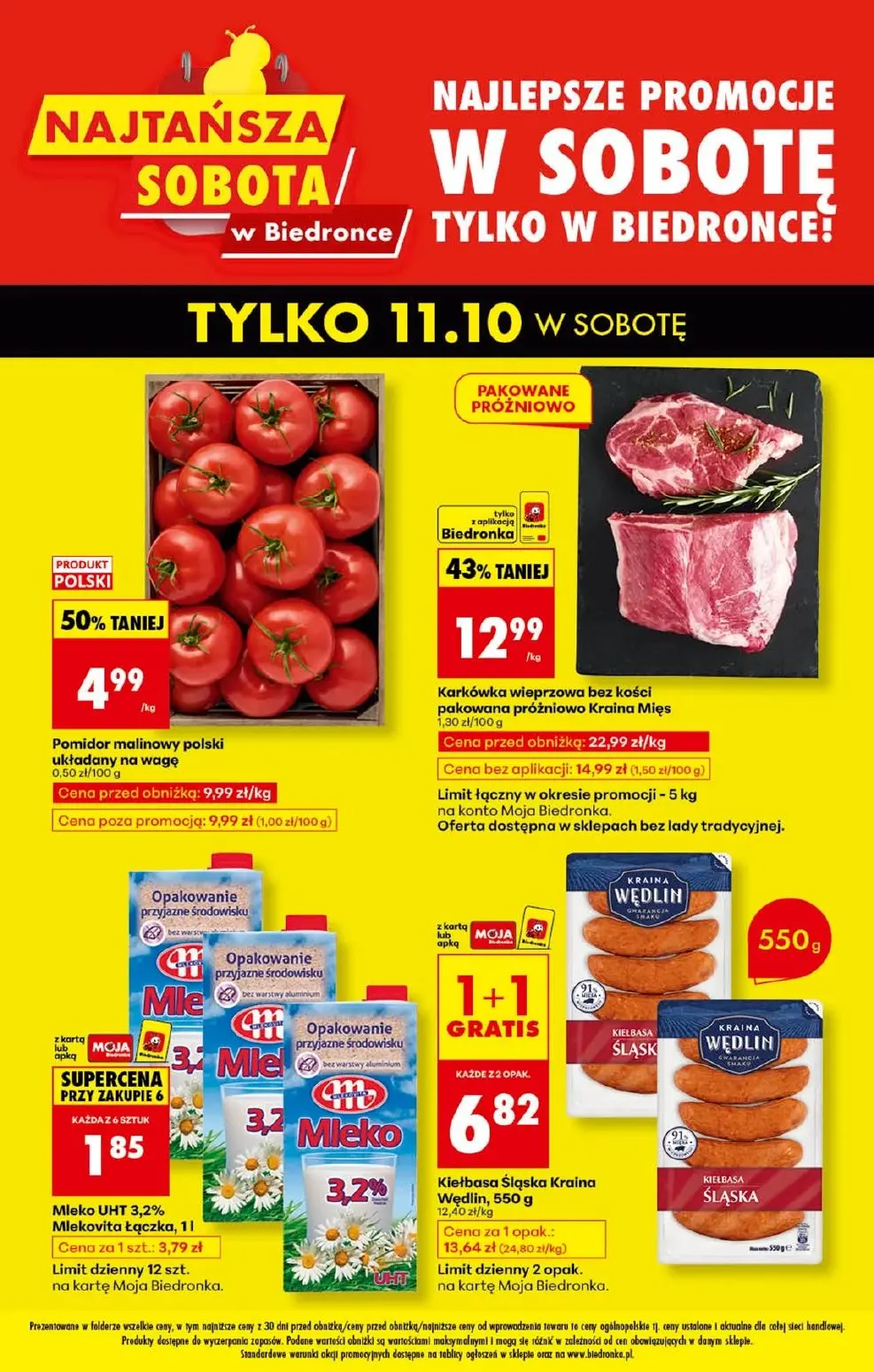 gazetka promocyjna Biedronka Tylko w sobotę - Strona 1