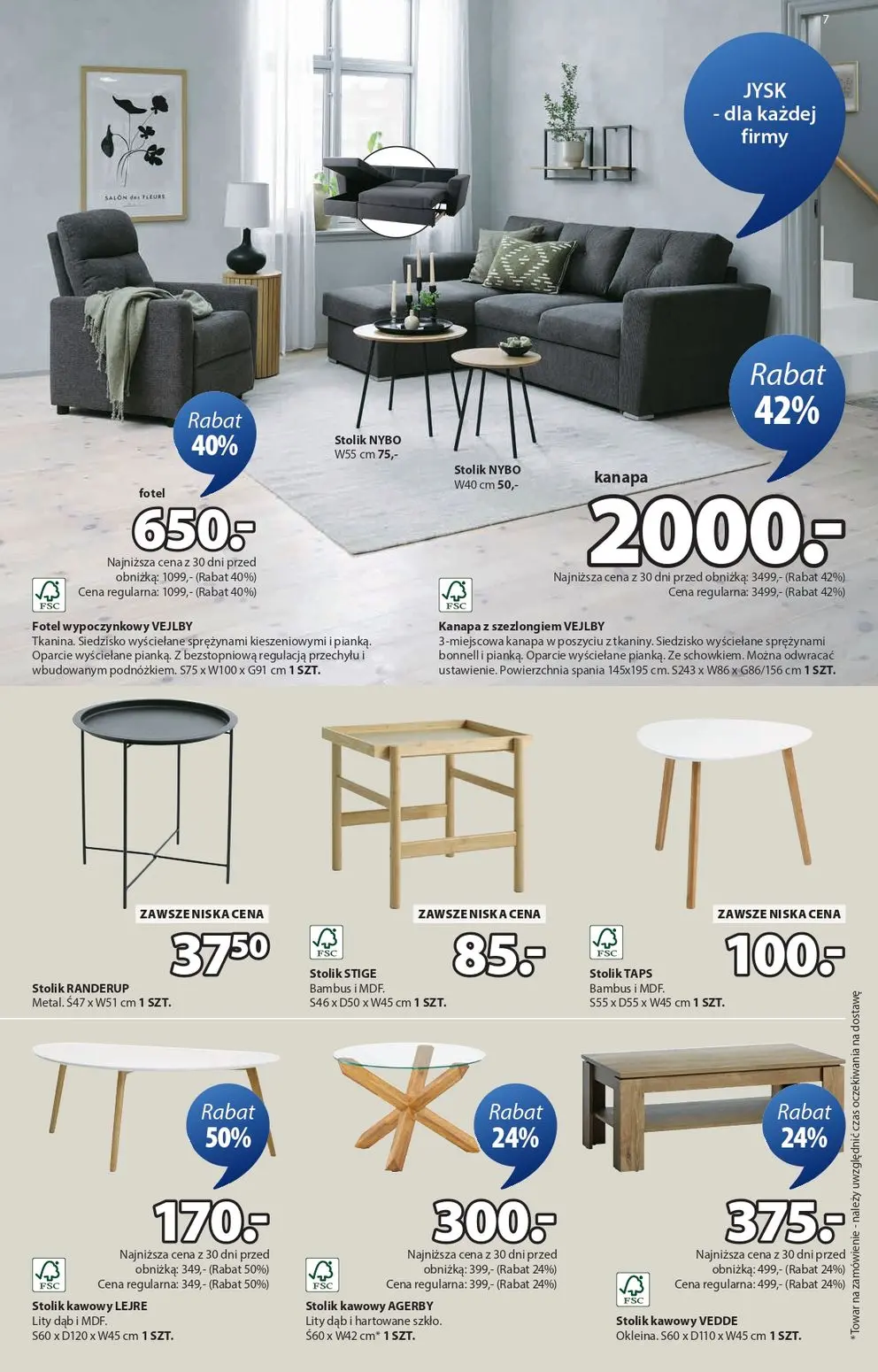 gazetka promocyjna JYSK Świetna oferta dla domu - Strona 7