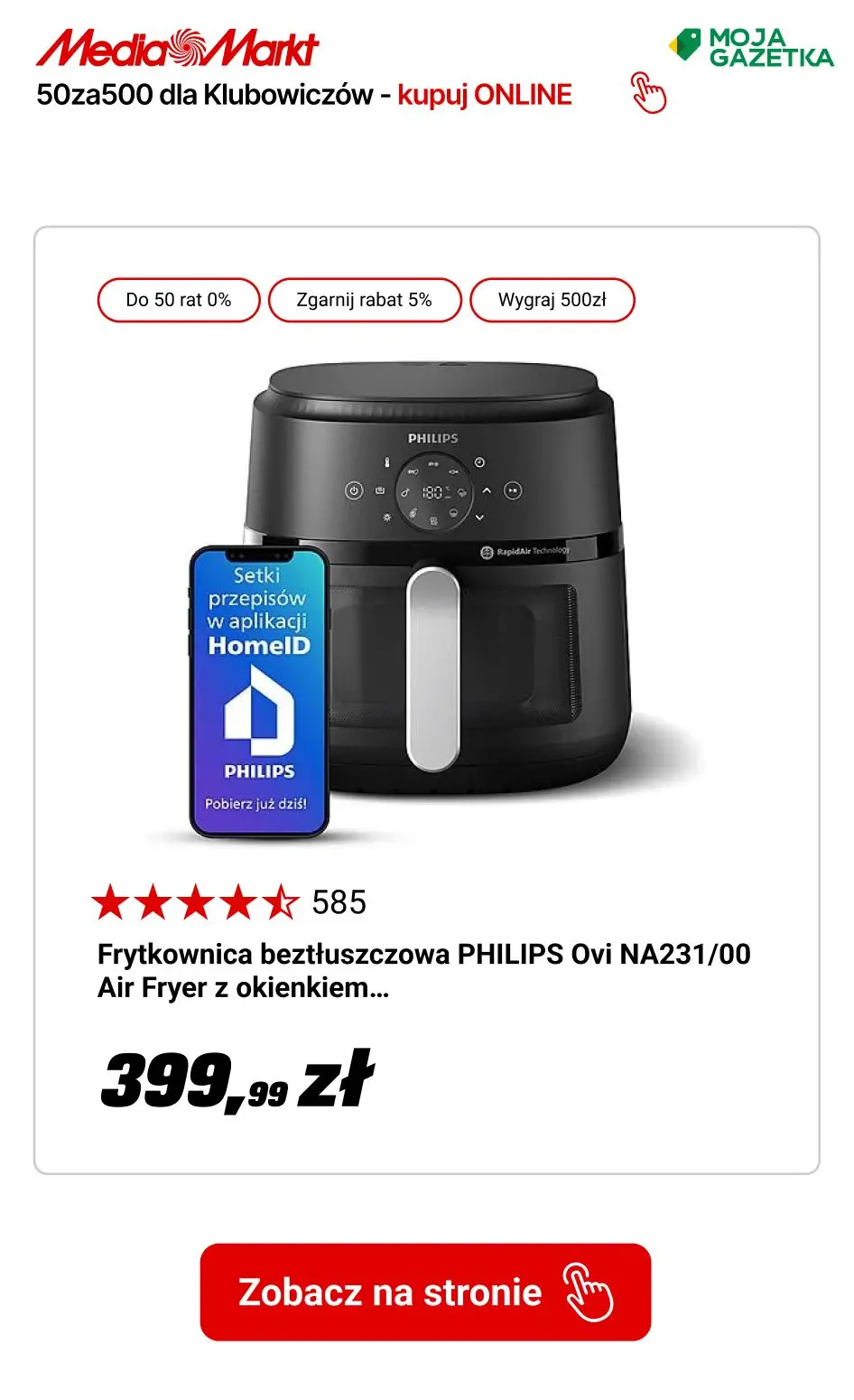 gazetka promocyjna Media Markt 50 za 500 dla Klubowiczów myMediaMarkt! - Strona 7
