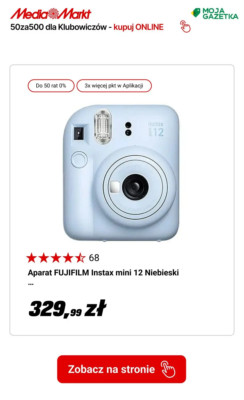 gazetka promocyjna Media Markt 50 za 500 dla Klubowiczów myMediaMarkt! - Strona 10