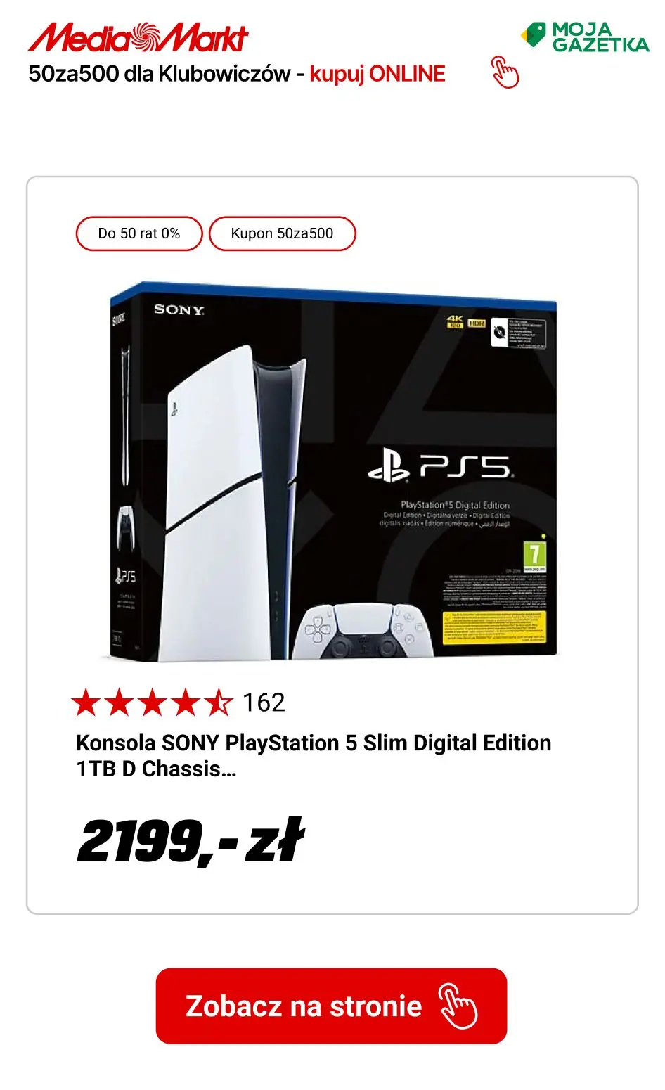 gazetka promocyjna Media Markt 50 za 500 dla Klubowiczów myMediaMarkt! - Strona 11