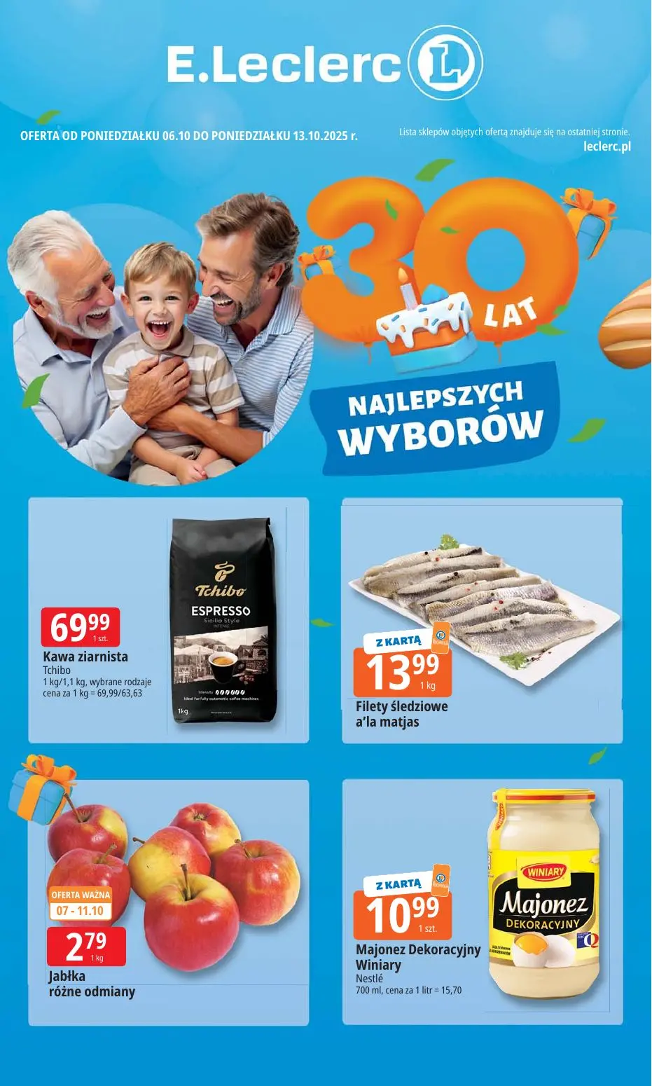 gazetka promocyjna E.Leclerc 30 lat Najlepszych wyborów - Strona 1