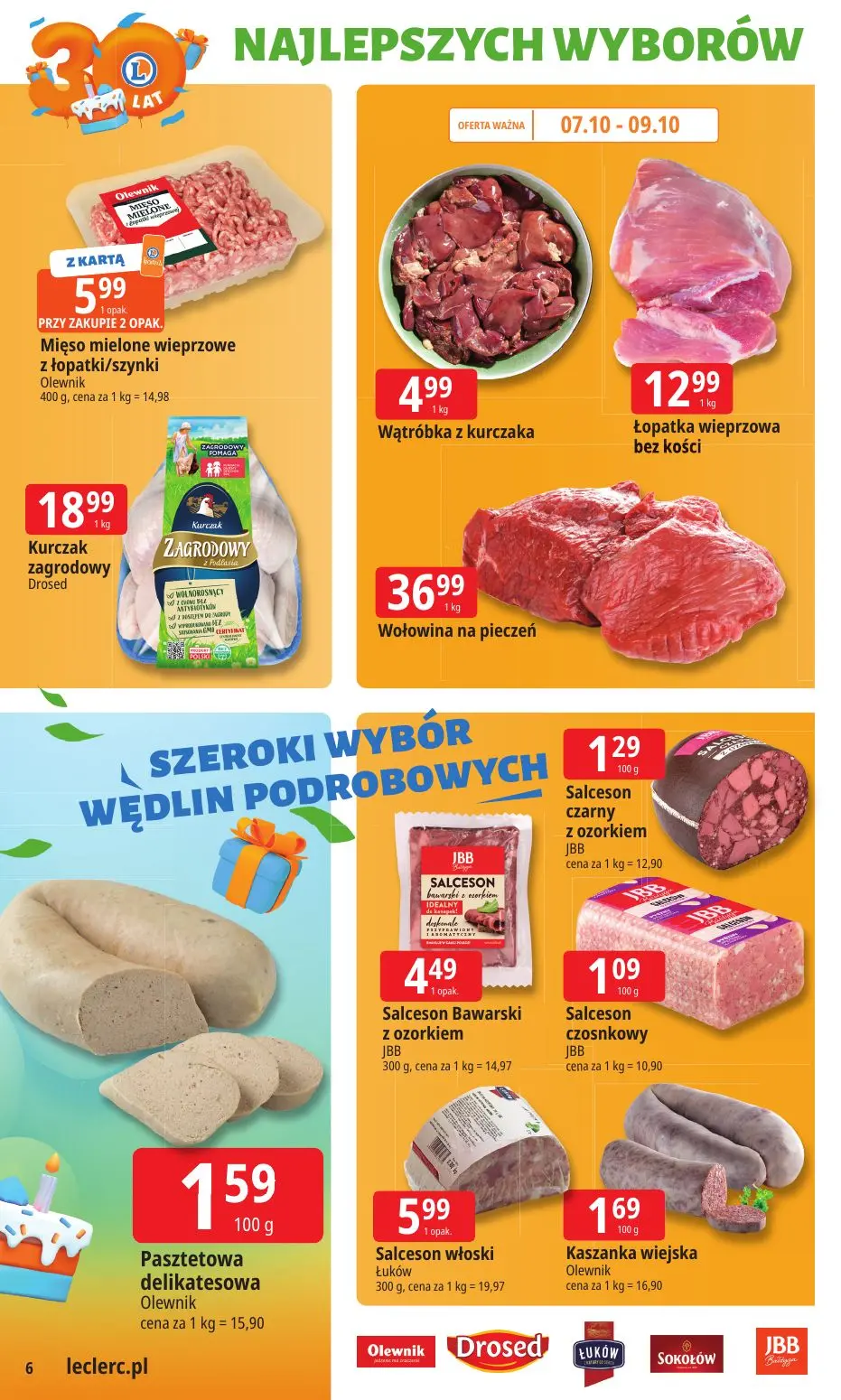 gazetka promocyjna E.Leclerc 30 lat Najlepszych wyborów - Strona 6