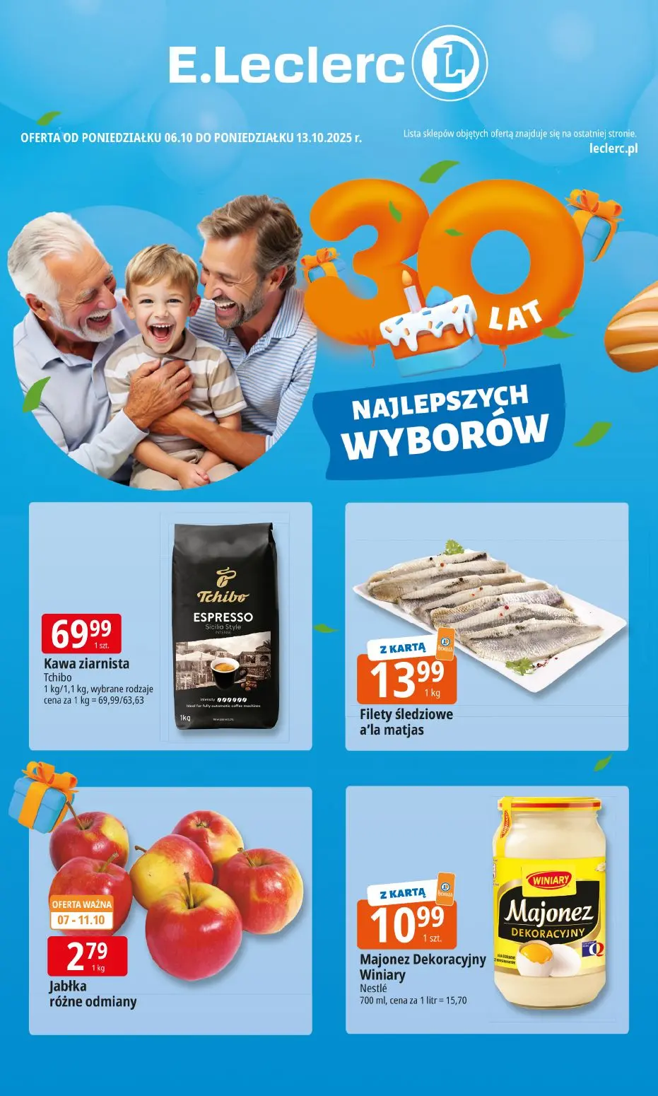 gazetka promocyjna E.Leclerc 30 lat Najlepszych wyborów - Strona 1