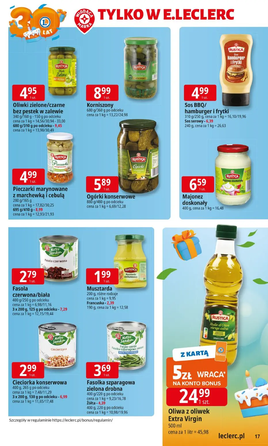 gazetka promocyjna E.Leclerc 30 lat Najlepszych wyborów - Strona 17