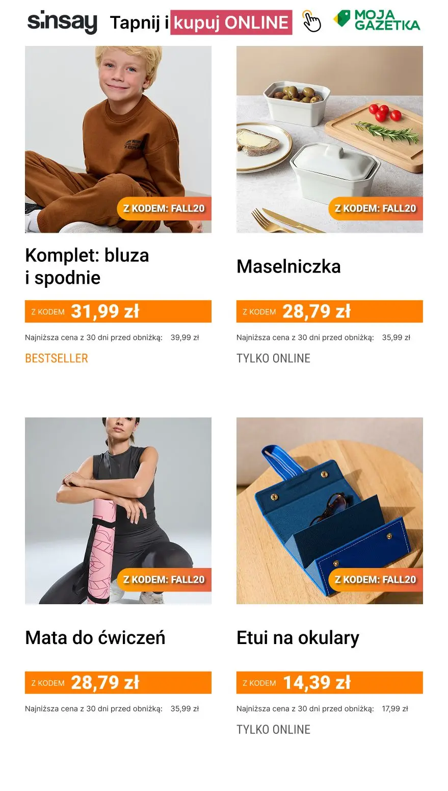 gazetka promocyjna Sinsay 🍁 [-20%] na CAŁĄ kategorię Jesienne Okazje
🥰 kod: FALL20 🦔 - Strona 4