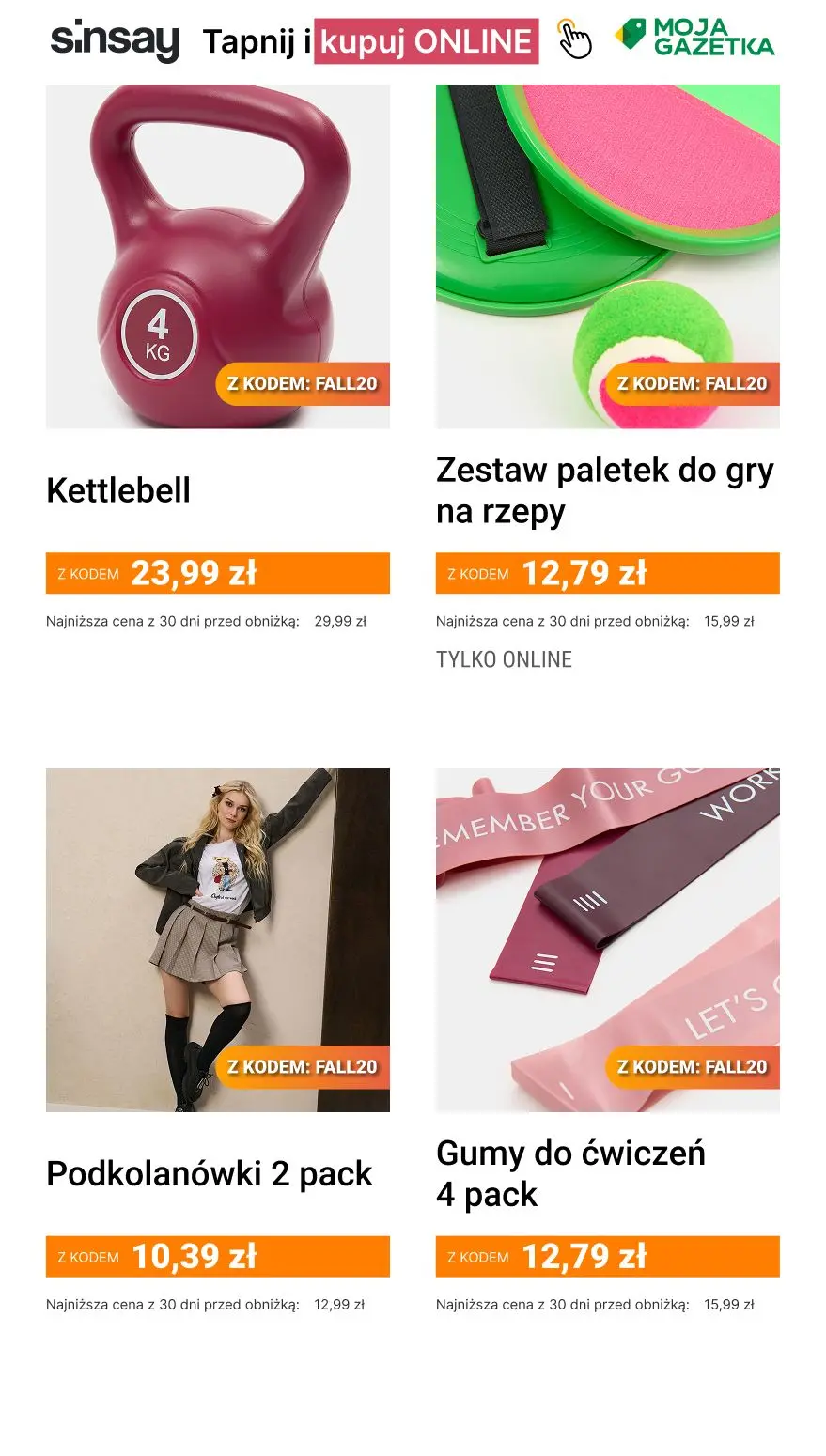 gazetka promocyjna Sinsay 🍁 [-20%] na CAŁĄ kategorię Jesienne Okazje
🥰 kod: FALL20 🦔 - Strona 5