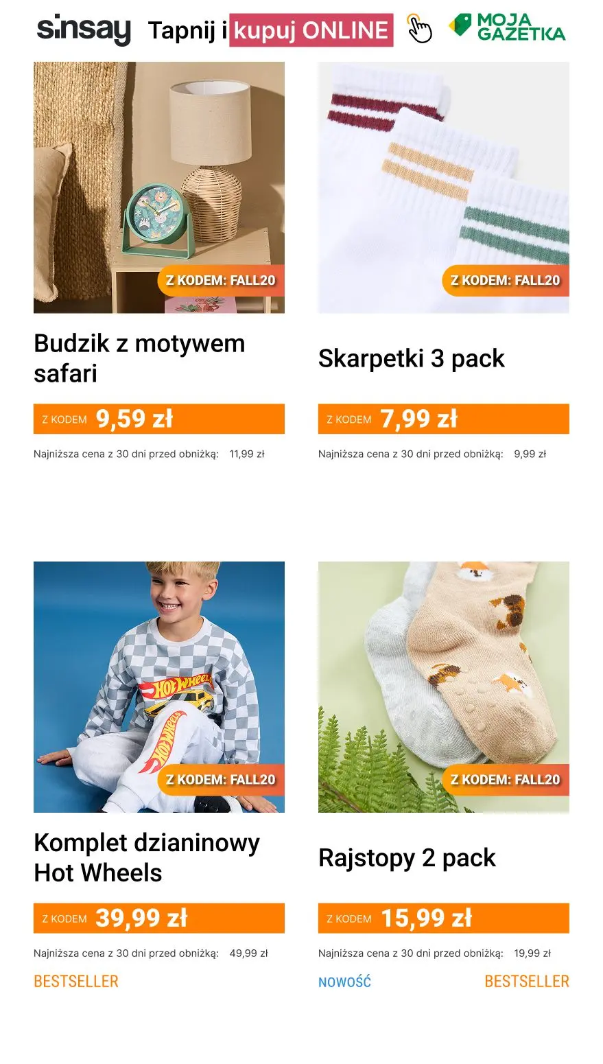 gazetka promocyjna Sinsay 🍁 [-20%] na CAŁĄ kategorię Jesienne Okazje
🥰 kod: FALL20 🦔 - Strona 6