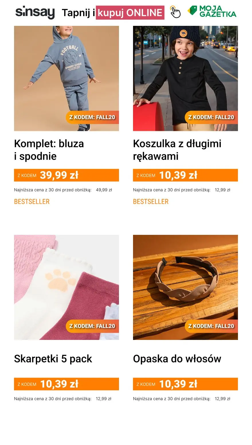 gazetka promocyjna Sinsay 🍁 [-20%] na CAŁĄ kategorię Jesienne Okazje
🥰 kod: FALL20 🦔 - Strona 8