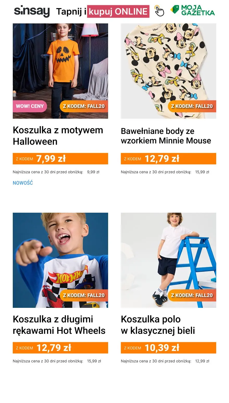 gazetka promocyjna Sinsay 🍁 [-20%] na CAŁĄ kategorię Jesienne Okazje
🥰 kod: FALL20 🦔 - Strona 9