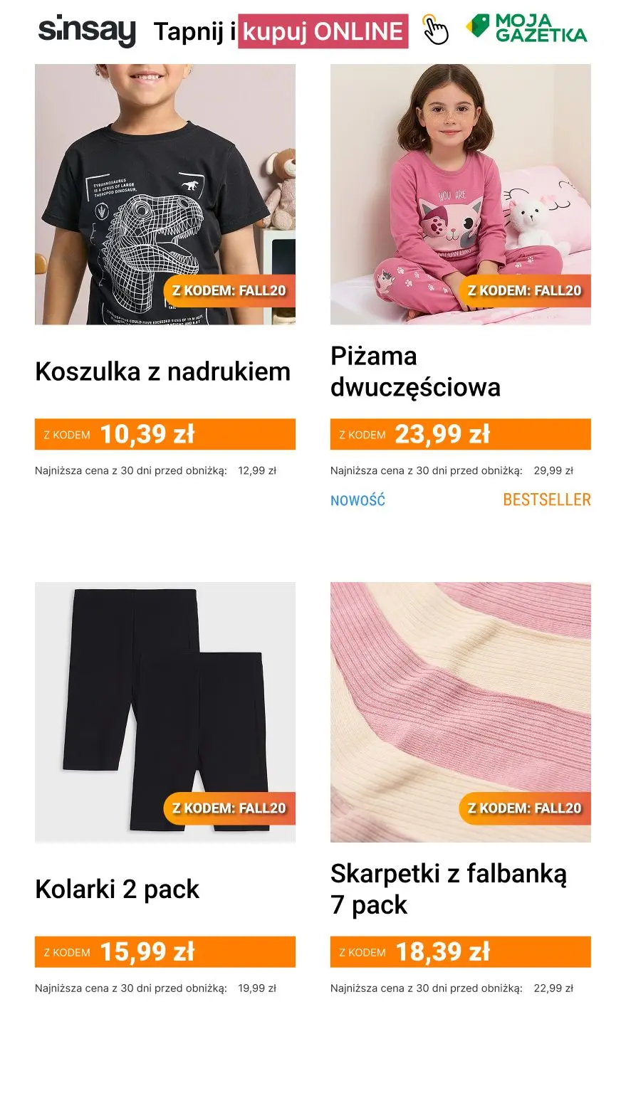 gazetka promocyjna Sinsay 🍁 [-20%] na CAŁĄ kategorię Jesienne Okazje
🥰 kod: FALL20 🦔 - Strona 10