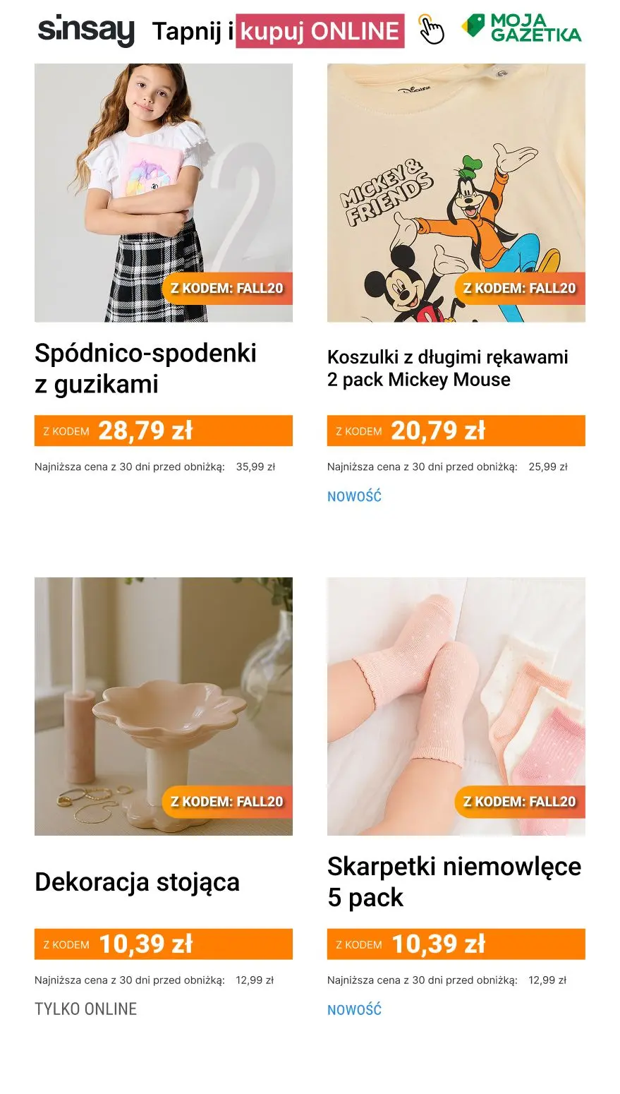 gazetka promocyjna Sinsay 🍁 [-20%] na CAŁĄ kategorię Jesienne Okazje
🥰 kod: FALL20 🦔 - Strona 13
