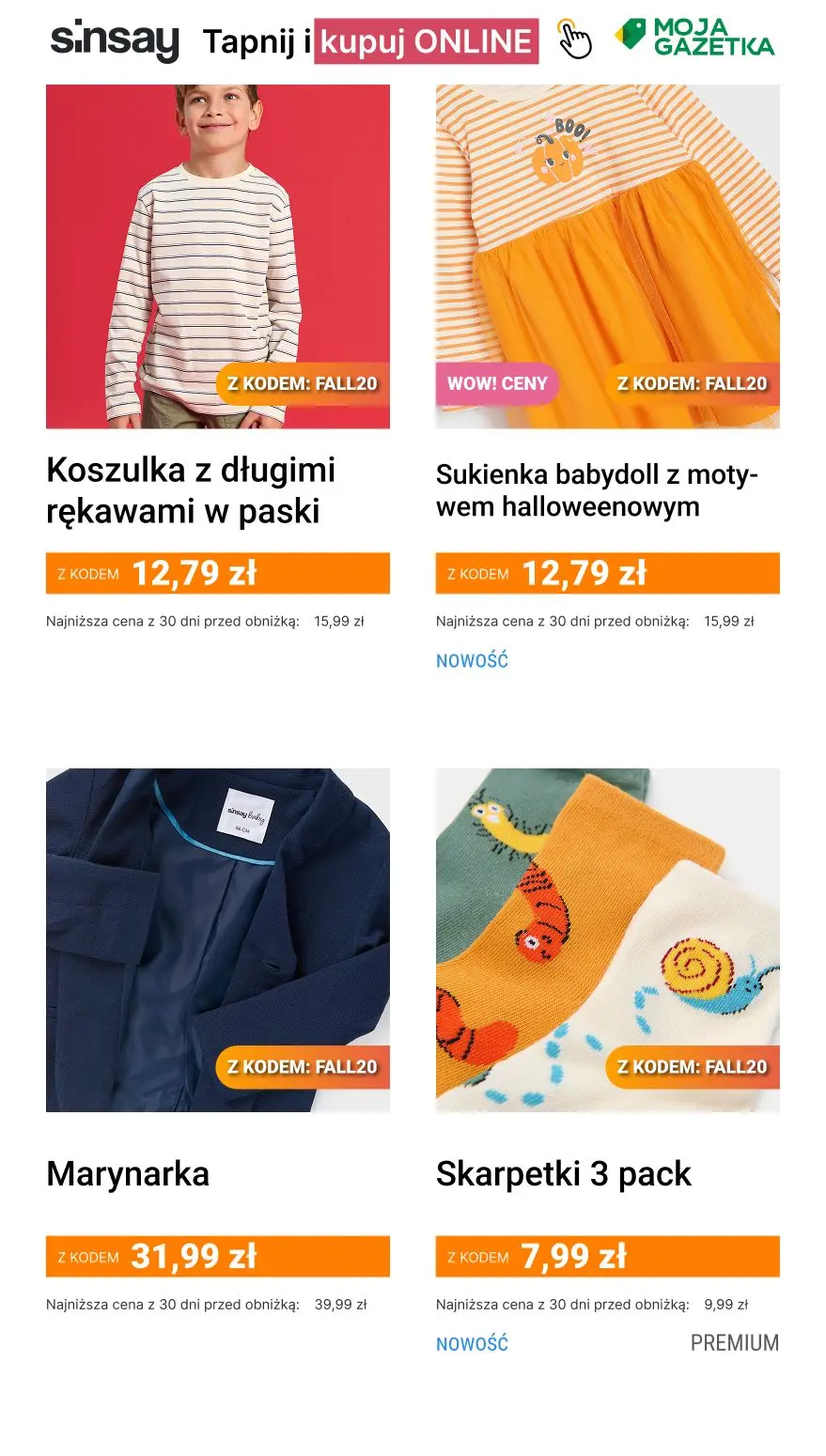 gazetka promocyjna Sinsay 🍁 [-20%] na CAŁĄ kategorię Jesienne Okazje
🥰 kod: FALL20 🦔 - Strona 14