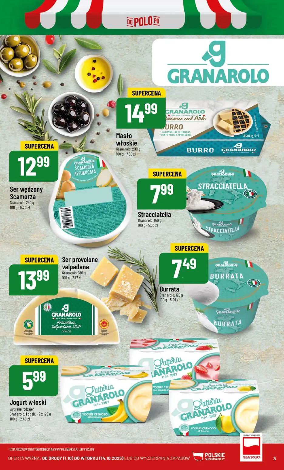 gazetka promocyjna POLOmarket Buongiorno włoskie smaki! 🇮🇹 - Strona 3