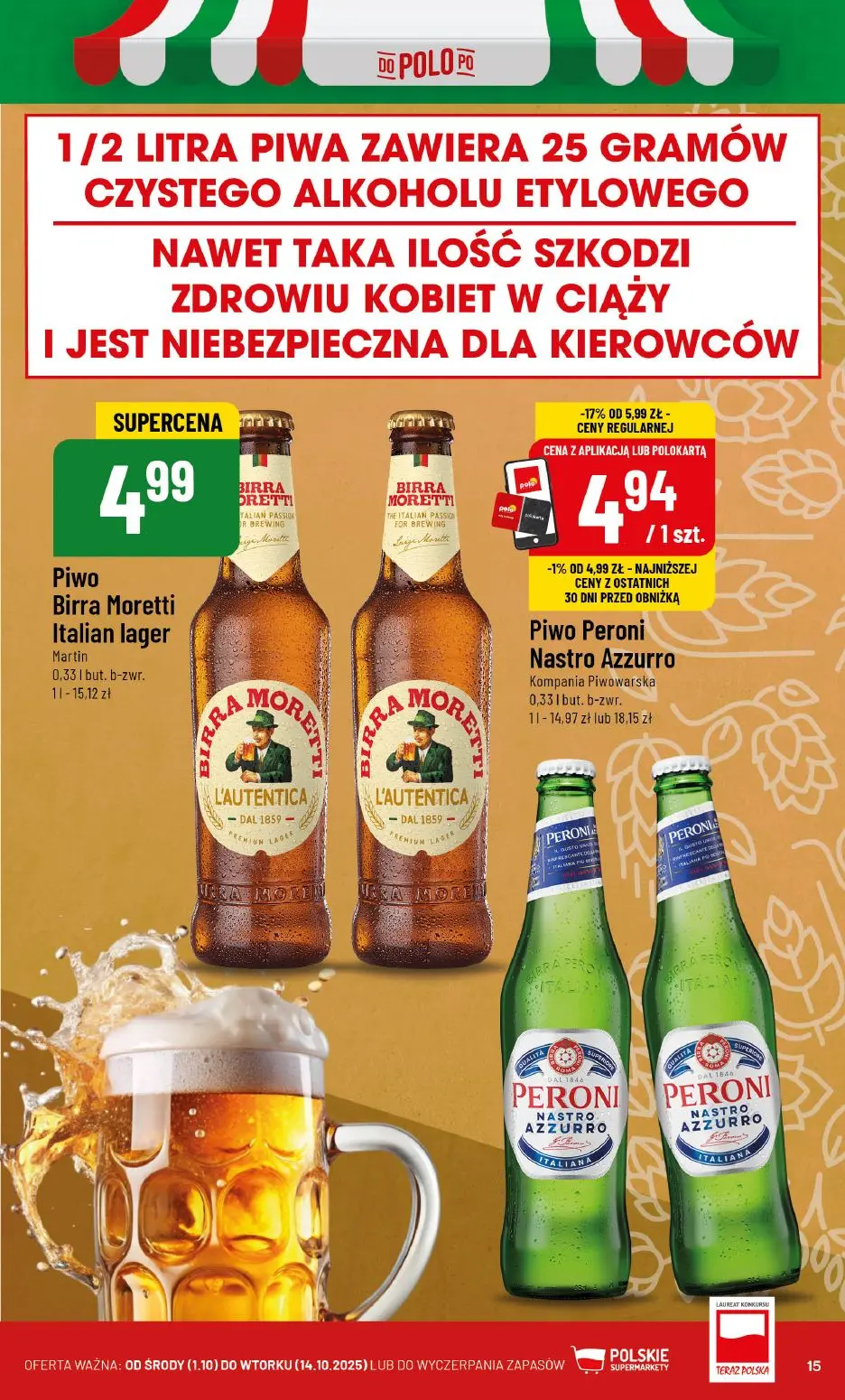 gazetka promocyjna POLOmarket Buongiorno włoskie smaki! 🇮🇹 - Strona 15