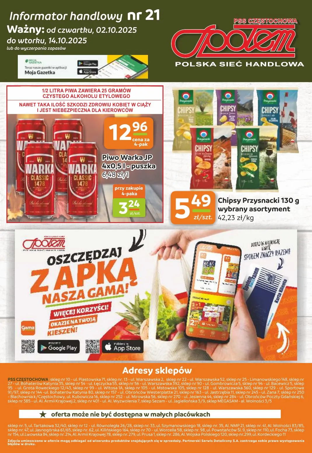 gazetka promocyjna Społem Częstochowa  - Strona 12