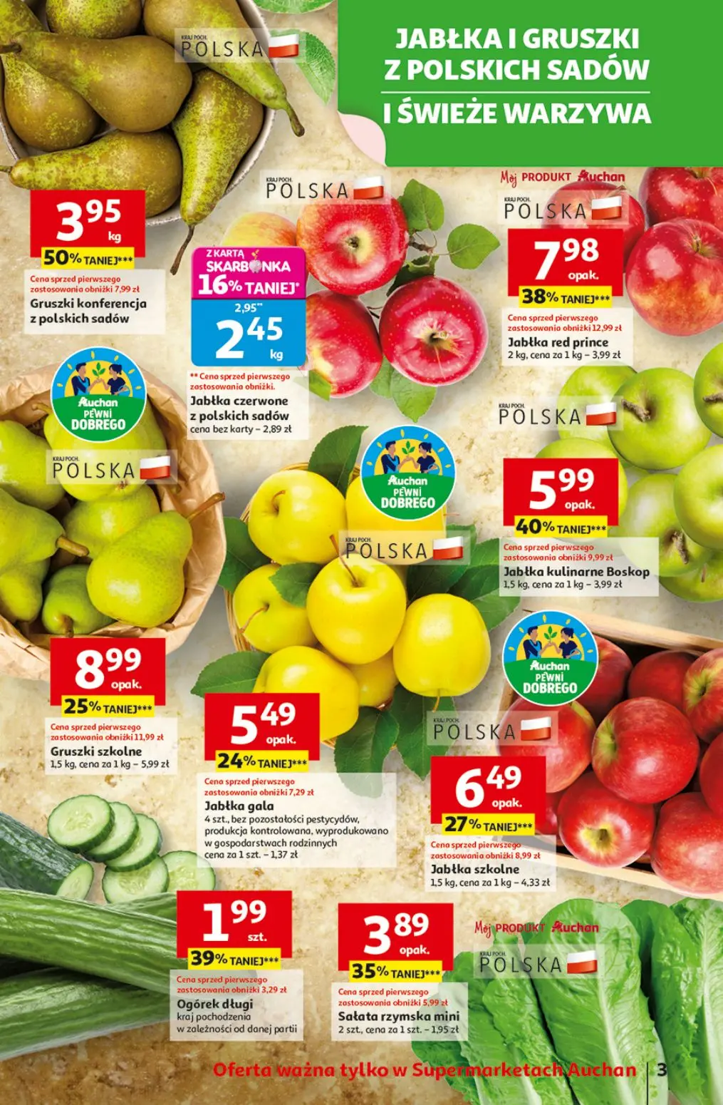 gazetka promocyjna Auchan Supermarket Wielkie przeboje cenowe - Strona 3