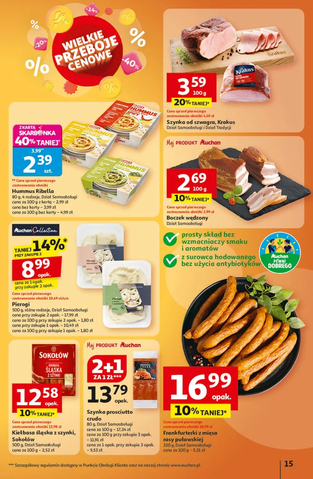 gazetka promocyjna Auchan Wielkie przeboje cenowe - Strona 15